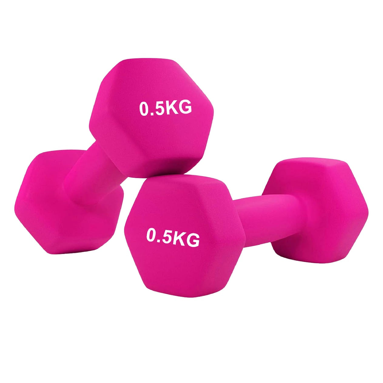 Non‑Slip Neoprene Hex Dumbbells – Anti‑Roll Free Weights for Strength Training, Toning, and Safe Storage in Compact Home Gym Spaces