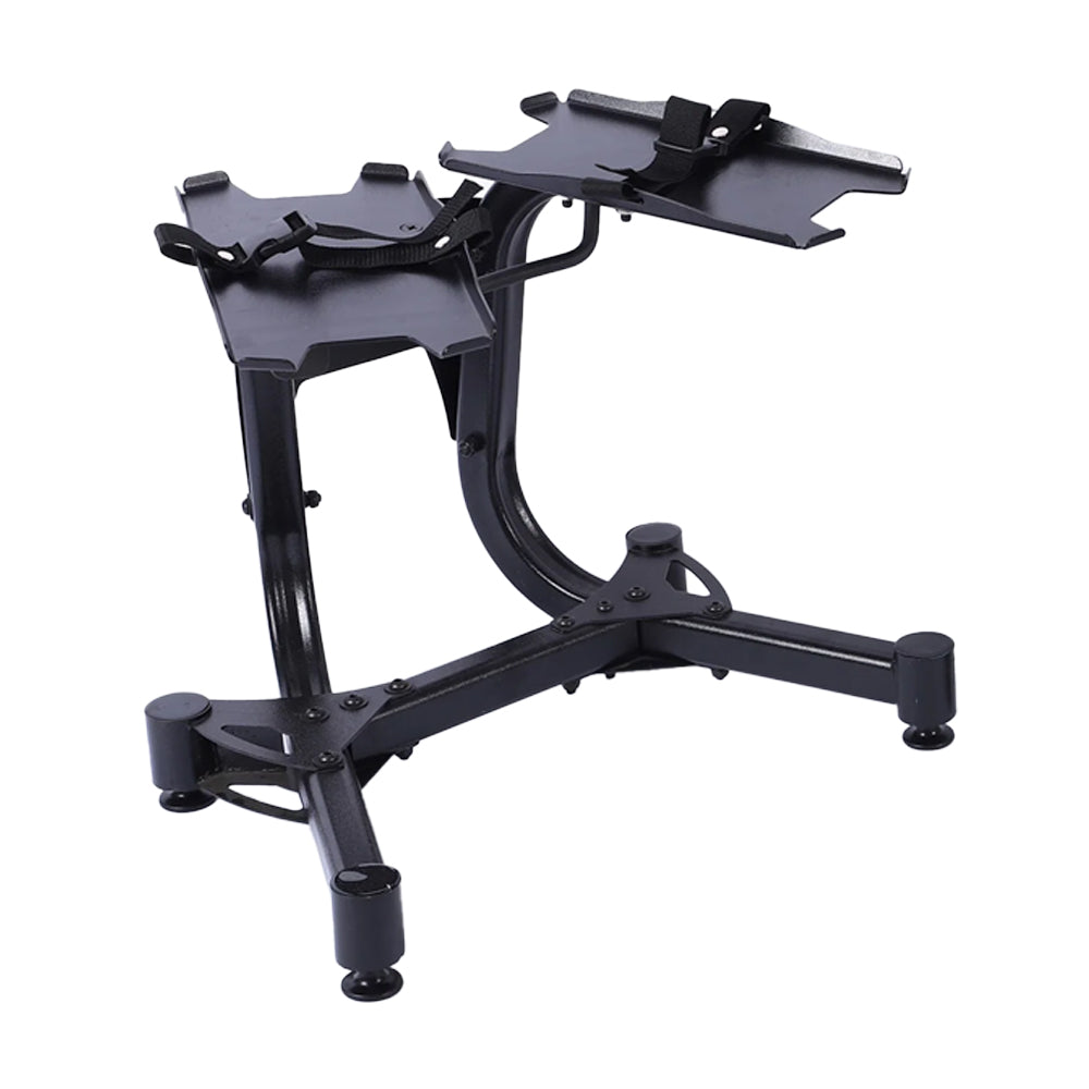 Adjustable Dumbbell Stand - Powder Coated Steel Rack with Dial‑Weight Support & Belt – Space‑Saving Home Gym Equipment for Men & Women