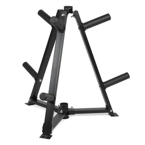 Vertical Weight Plates & Dumbbell Rack – Heavy‑Duty Steel Frame, 300 kg Capacity, Fasten Clamps, Space‑Saving Home Gym Storage
