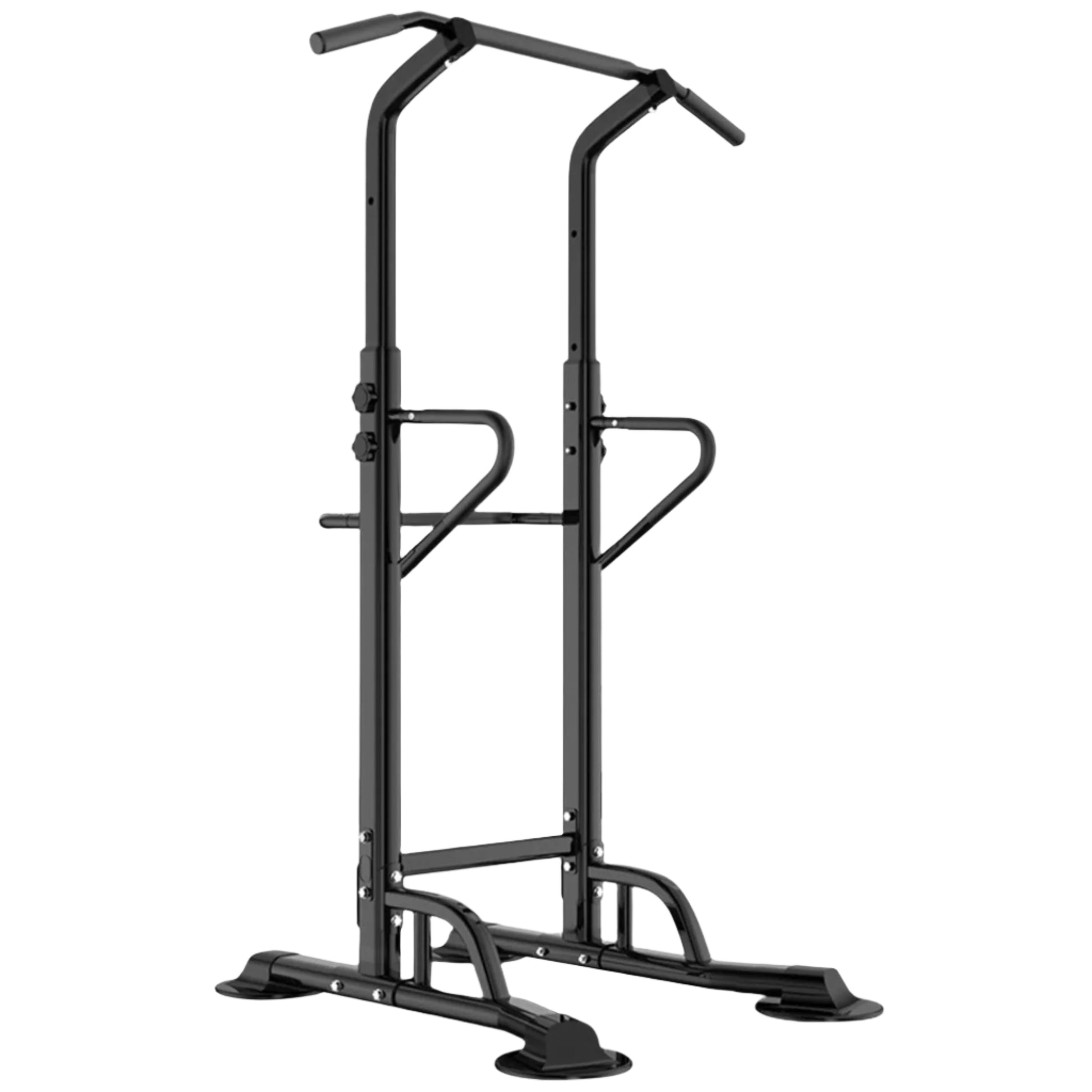 Compact Pull-Up & Dip Tower – Durable Steel Build, Adjustable Height, Cushioned Rests for Upper Body Training at Home
