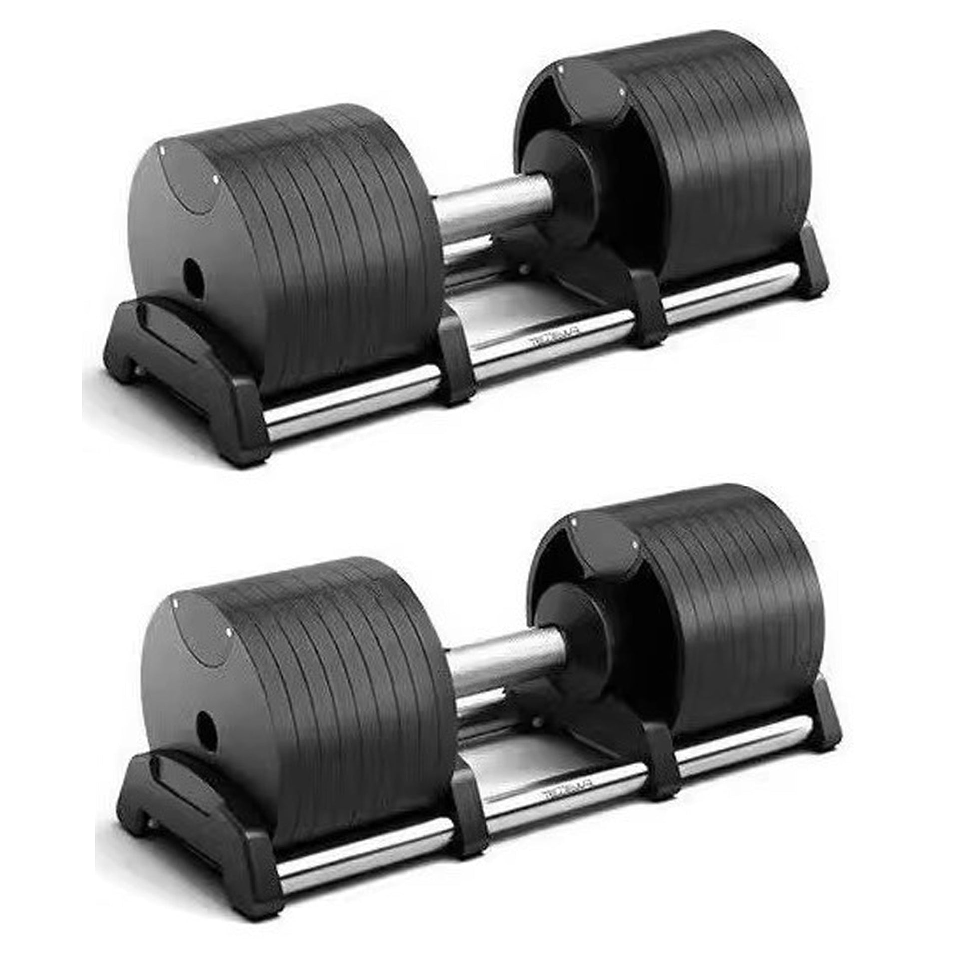 Compact Adjustable Dumbbells 24–45 kg with Steel Round Plates & Quick Dial – Anti-Slip Handle for Home Gym Strength Training and Space-Saving Storage