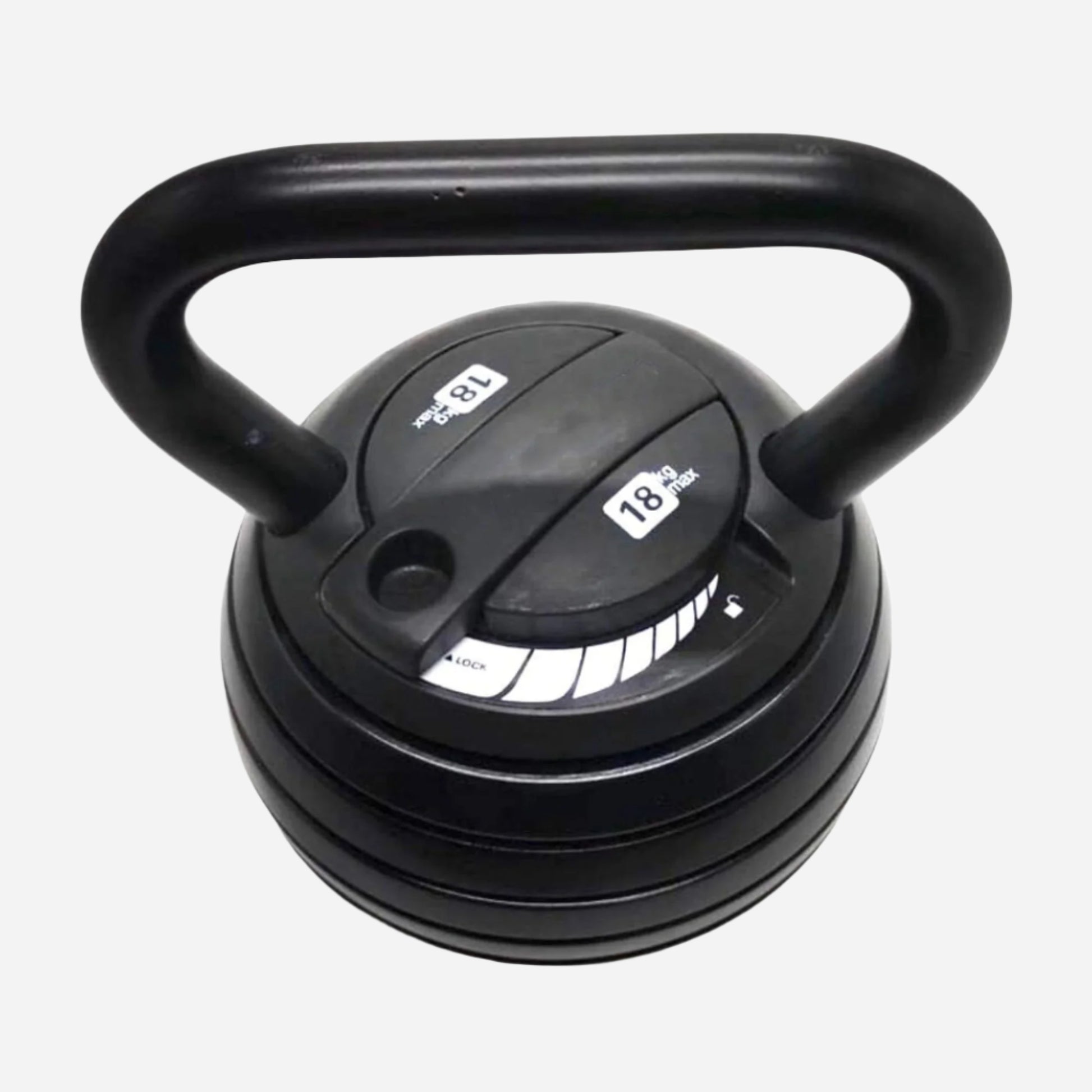 Adjustable Kettlebell 18 Kg | Heavy-Duty Cast Iron with Quick-Lock | Full-Body Strength & Endurance Training | Compact Home Gym Fitness Equipment