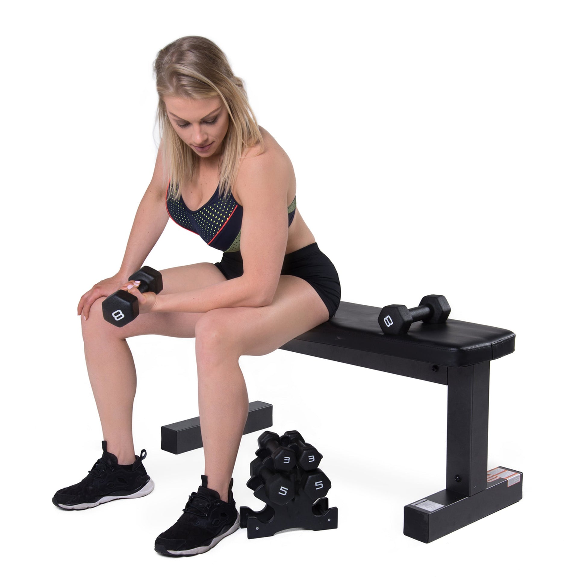 Space Saving Weight Rack – 3, 5 Tier Neoprene Dumbbell Tree Stand, Compact Storage Stand for Home Gym Setups