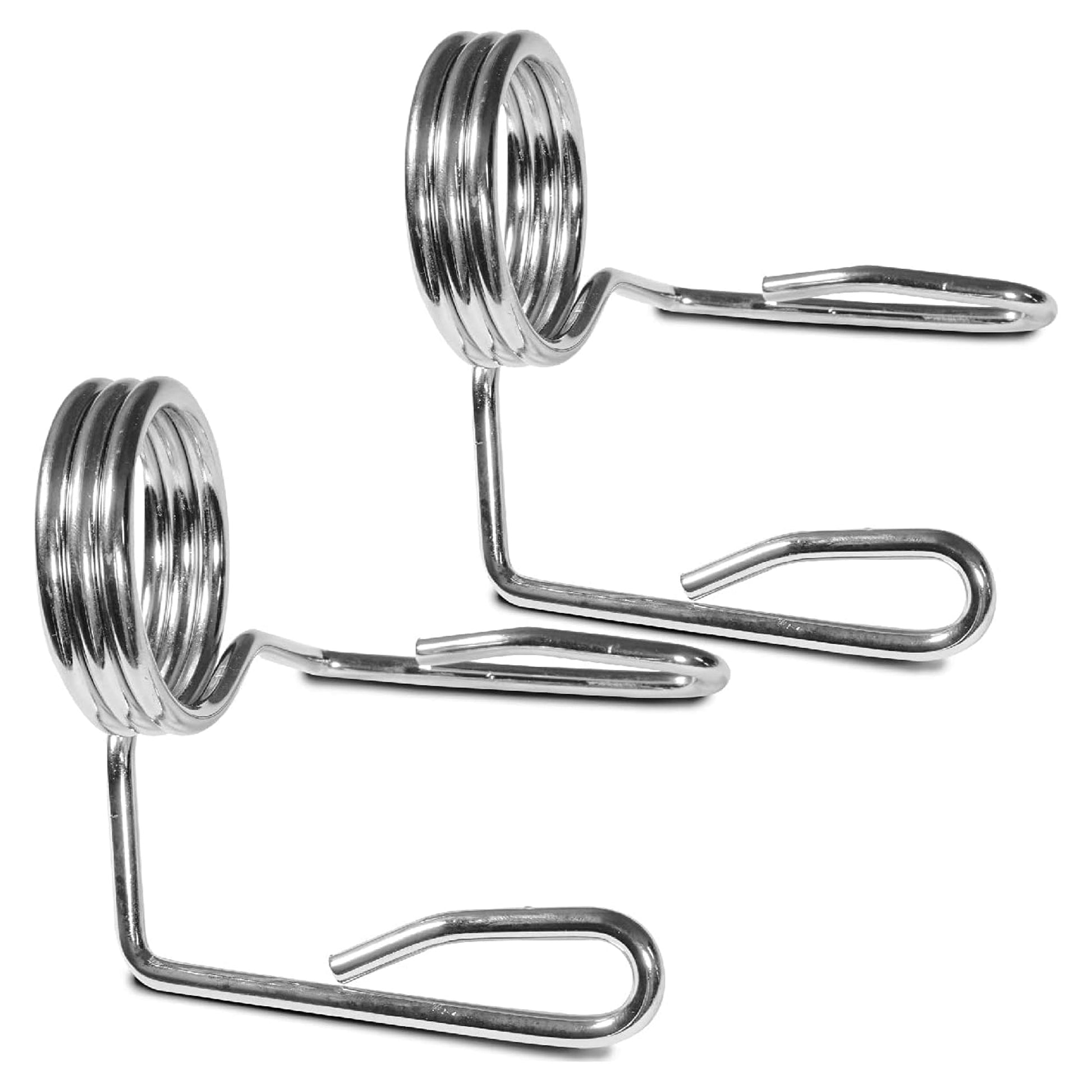 Chrome Olympic Spring Collars 2" – Heavy-Duty 50 mm Bar Clips with Quick-Release Grip – Secure Fit for Home Gym Weightlifting