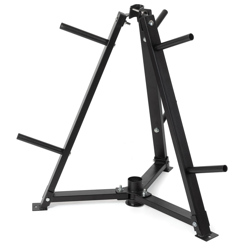 Vertical Weight Plates & Dumbbell Rack – Heavy‑Duty Steel Frame, 300 kg Capacity, Fasten Clamps, Space‑Saving Home Gym Storage