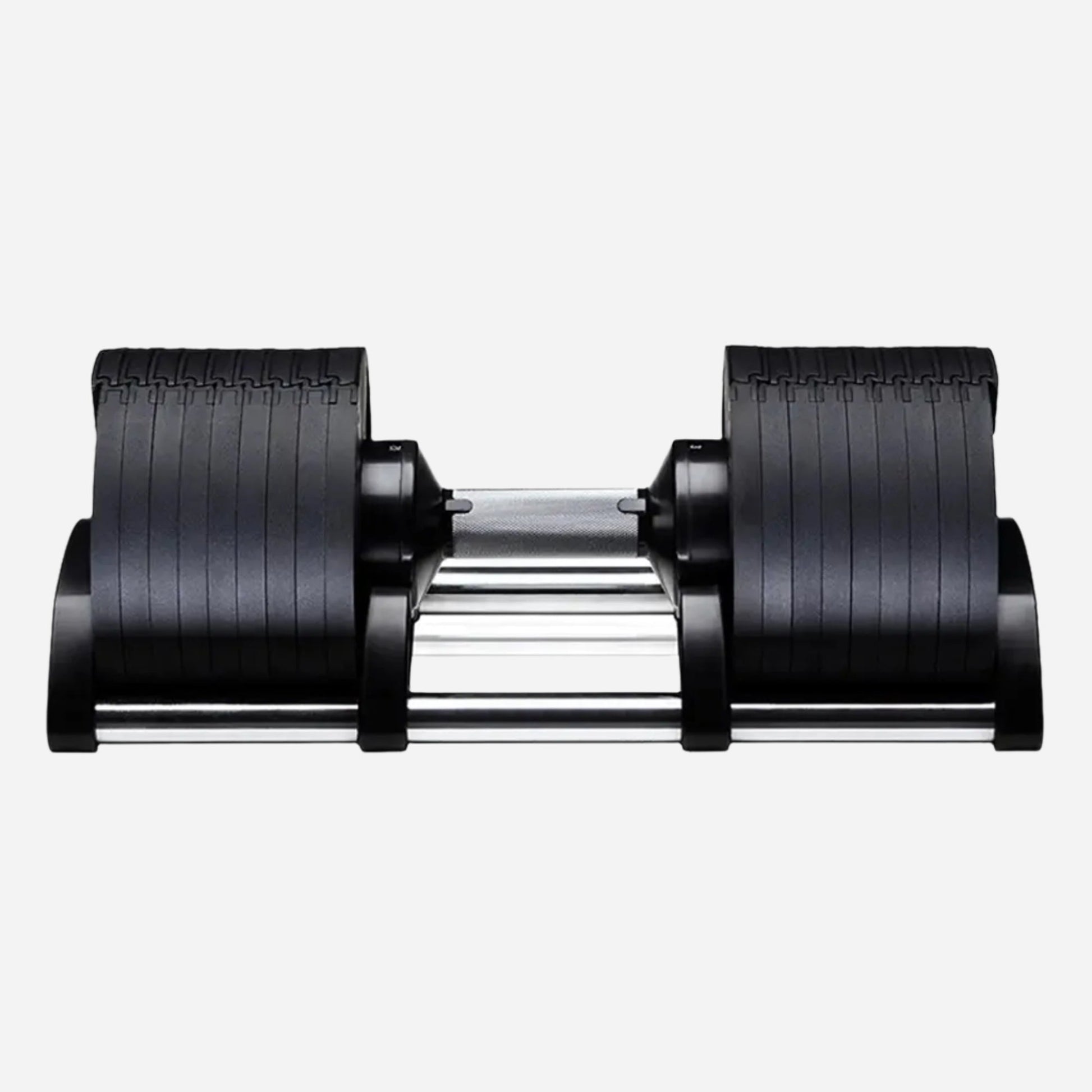 Compact Adjustable Dumbbells 24–45 kg with Steel Round Plates & Quick Dial – Anti-Slip Handle for Home Gym Strength Training and Space-Saving Storage