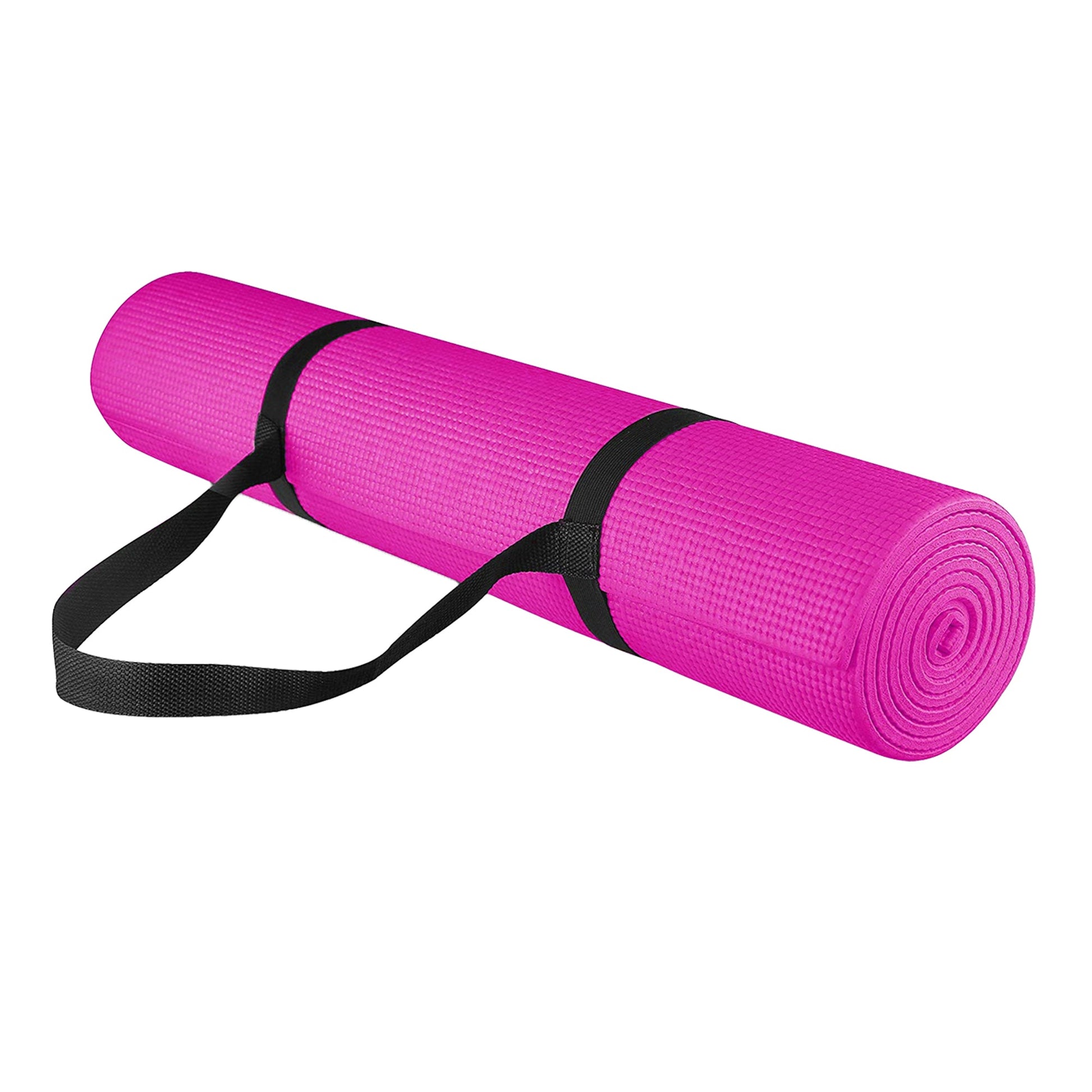 15mm Extra Thick Non-Slip Yoga Mat – Eco-Friendly NBR Foam with Carry Strap for Pilates, HIIT, Stretching & Home Gym Workouts