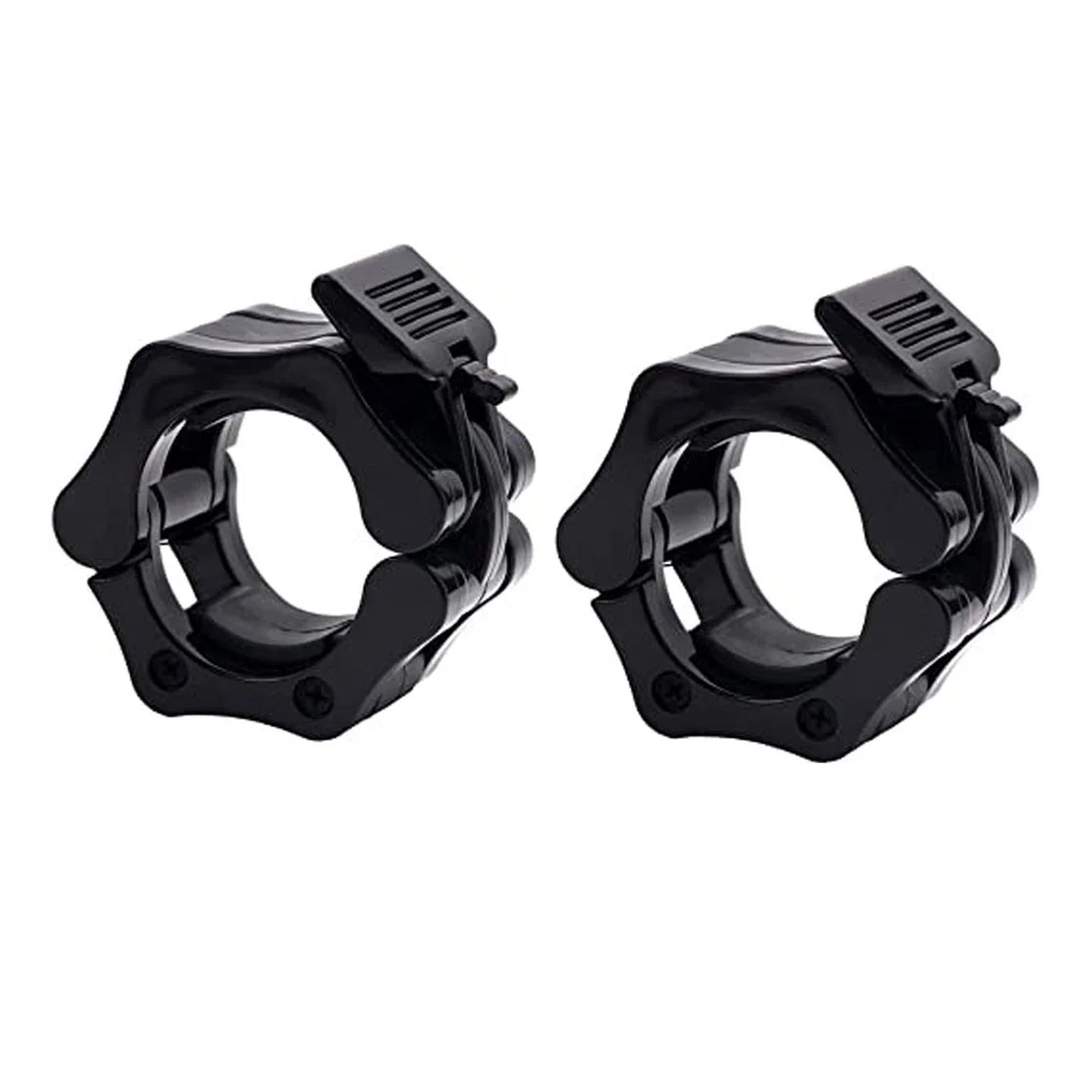 Quick-Lock Barbell Collars – 2" Olympic Weight Clips, Heavy-Duty ABS, Anti-Slip Rubber, Fast Lever Clamp for CrossFit & Home Gym Strength Training