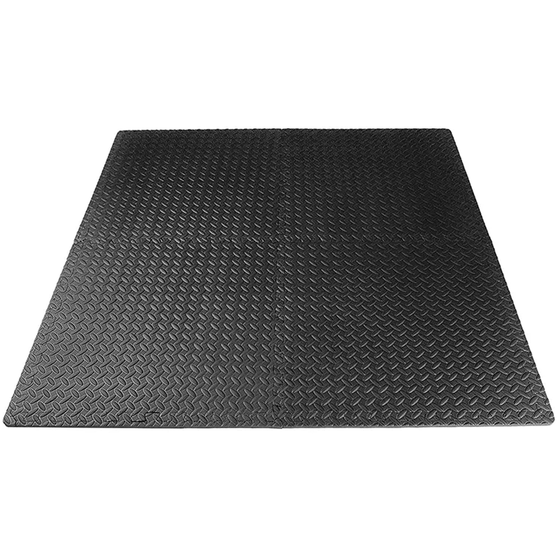10 mm EVA Puzzle Interlocking Foam Tiles – Durable Non‑Slip Gym Flooring Mat, Black Modular Home Fitness Surface