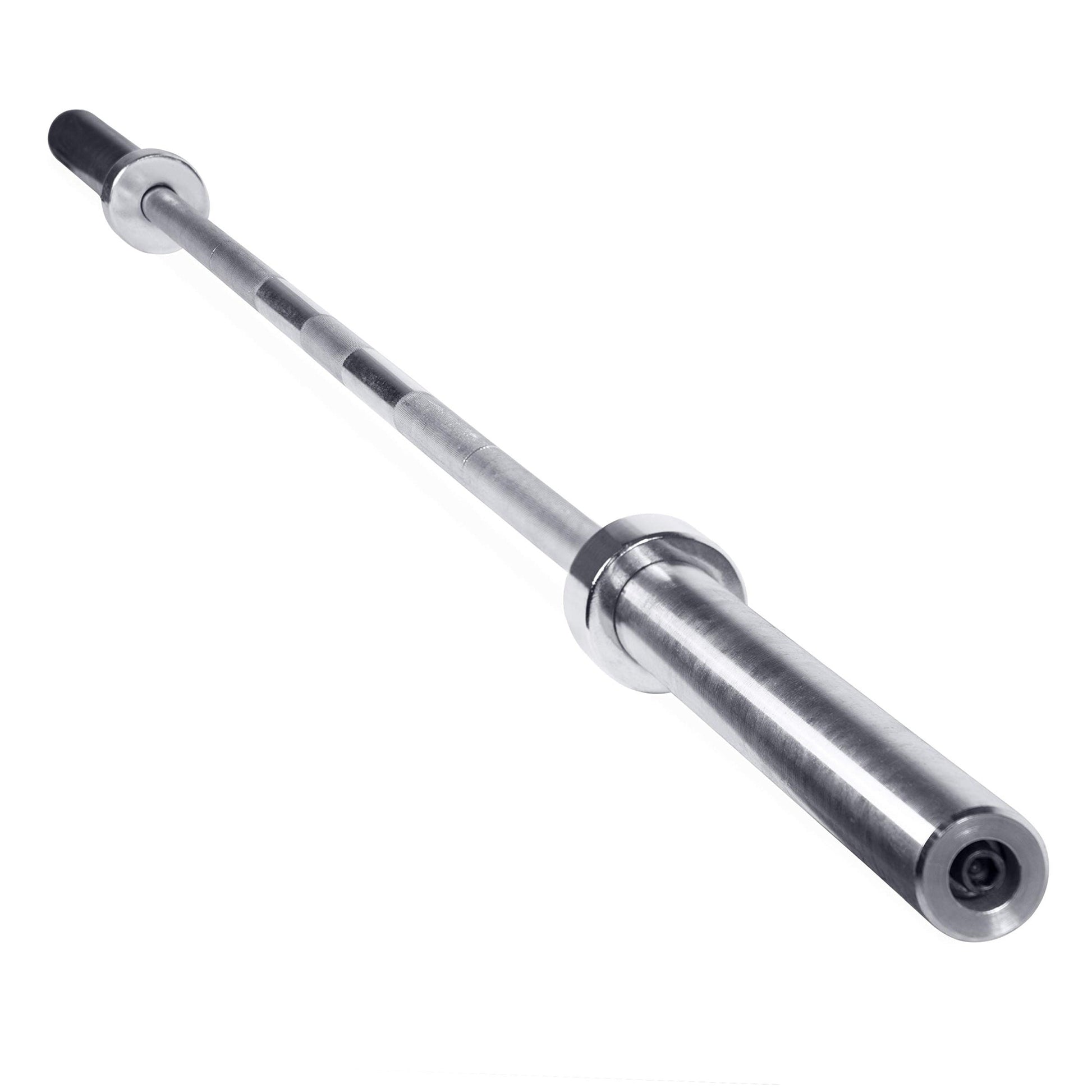 Premium Olympic Weightlifting Barbell – 4ft/5ft/6ft/7ft, Solid Chrome Steel 2" Barbell, Includes Spring Collars, Built for Squats, Bench, and Deadlifts in Home Gyms