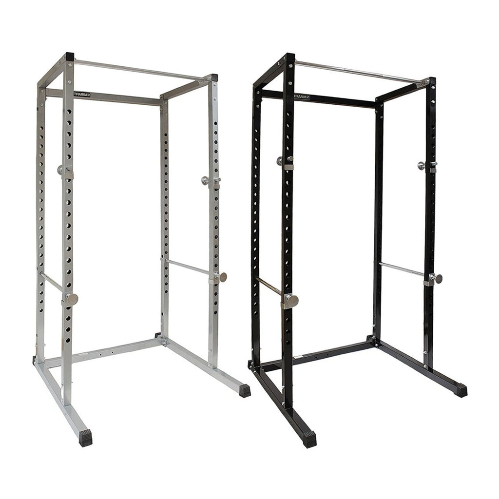 Heavy-Duty Steel Power Rack with Pull‑Up Bar & Adjustable J‑Hooks for Squats, Bench & Full‑Body Training – Commercial‑Grade Home Gym Cage