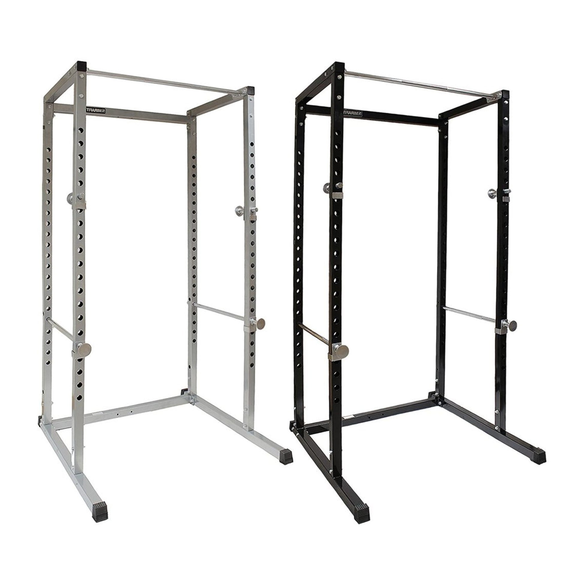 Heavy-Duty Steel Power Rack with Pull‑Up Bar & Adjustable J‑Hooks for Squats, Bench & Full‑Body Training – Commercial‑Grade Home Gym Cage