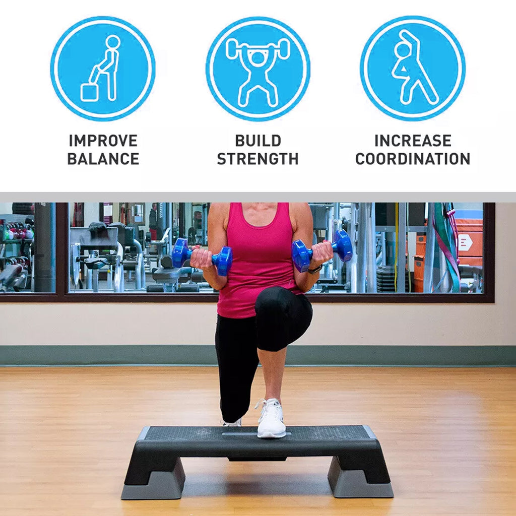Adjustable Aerobic Stepper Platform – Multi-Height Step Board for Cardio, Yoga, and Full-Body Home Workouts