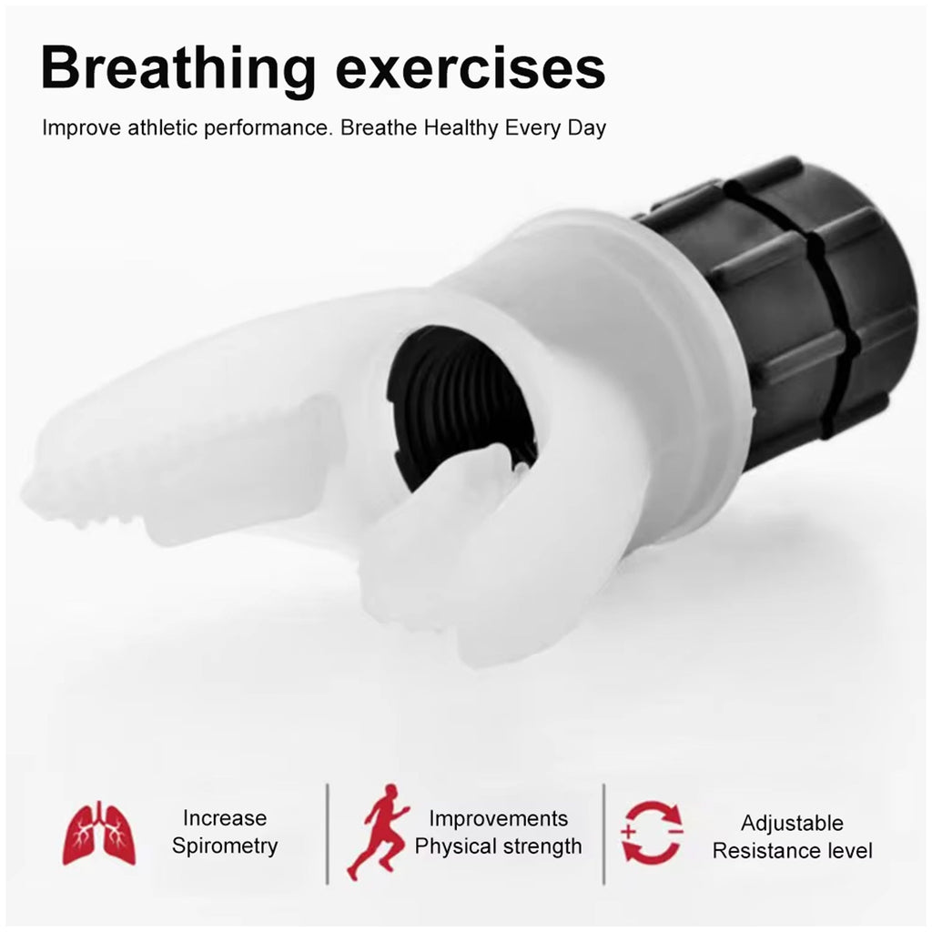 Portable Breathing Trainer | Lung Exerciser for Respiratory Therapy, Endurance & Lung Capacity Improvement