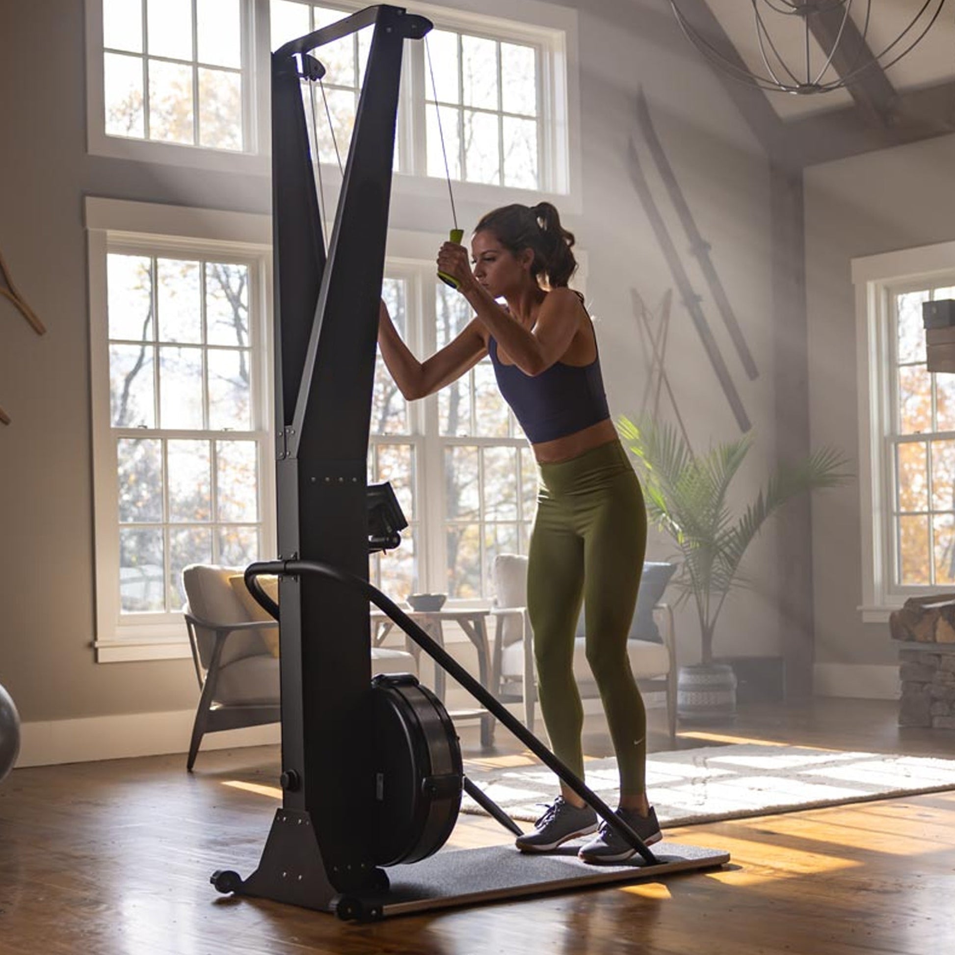 Indoor Ski Machine with LED Display – Heavy Duty Steel Build for Intense Cardio & Full-Body Strength Workouts at Home