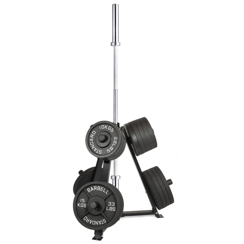 Vertical Weight Plates & Dumbbell Rack – Heavy‑Duty Steel Frame, 300 kg Capacity, Fasten Clamps, Space‑Saving Home Gym Storage