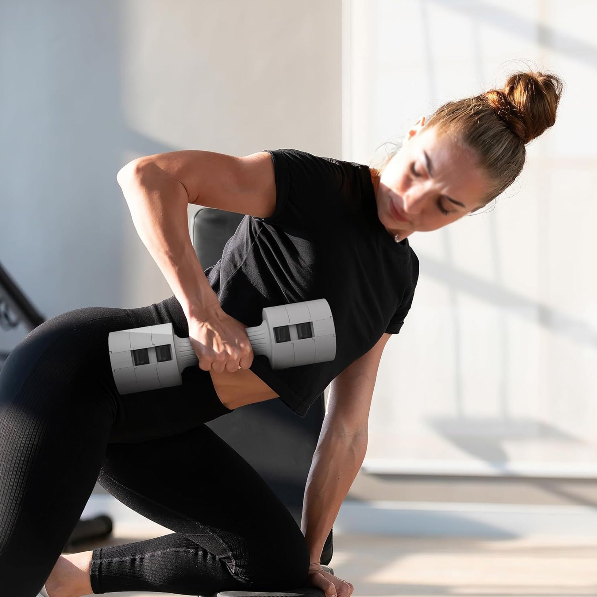 3-in-1 Adjustable Dumbbell Set – Steel Construction with Quick-Lock Design, 2×2.5kg to 2×10kg – Compact Strength Training for Home Gym Use