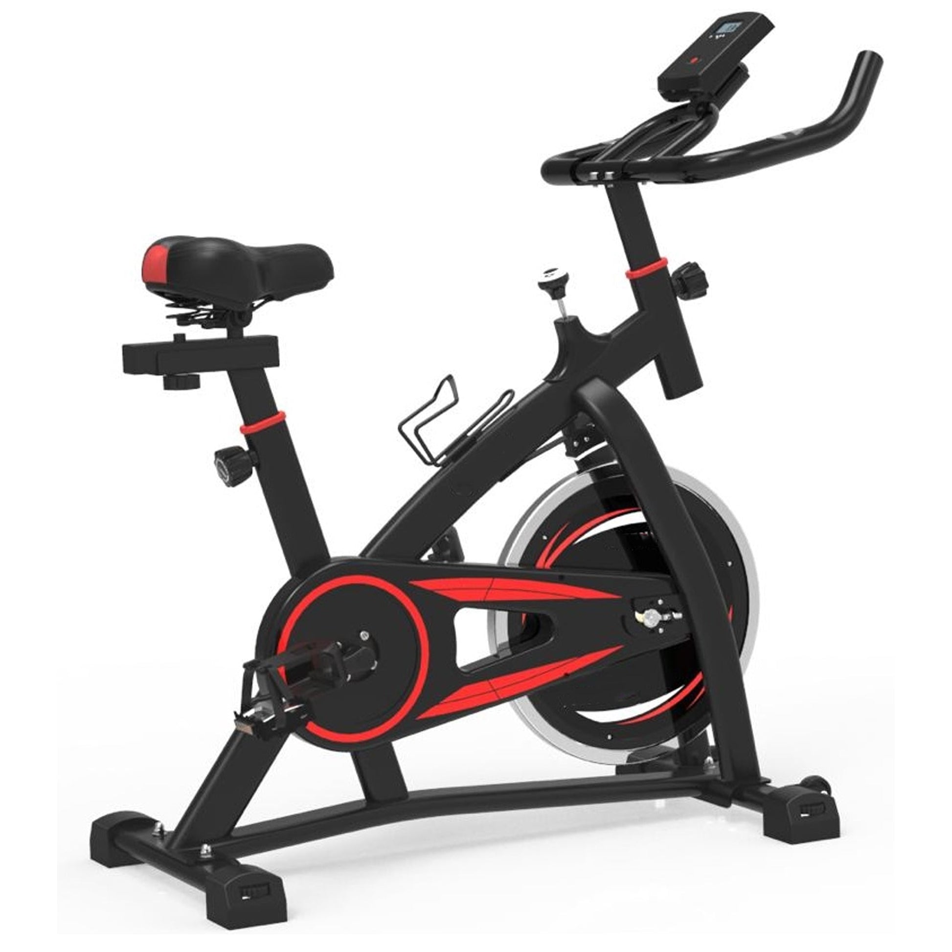 Quiet Magnetic Resistance Spin Bike – Belt‑Drive Exercise Bike with LCD, Tablet Holder, Adjustable Seat for Home Fitness