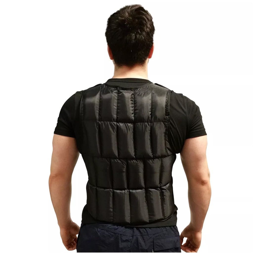 Tactical Black Weight Vest 10–20 kg – Breathable & Adjustable for Cardio, Strength Training & HIIT – Compact Gear for Home Workout Spaces