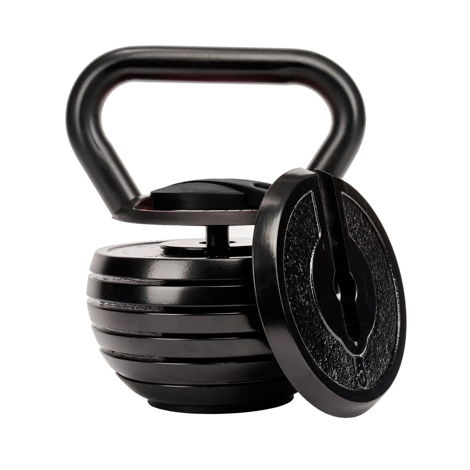 Adjustable Kettlebell 18 Kg | Heavy-Duty Cast Iron with Quick-Lock | Full-Body Strength & Endurance Training | Compact Home Gym Fitness Equipment