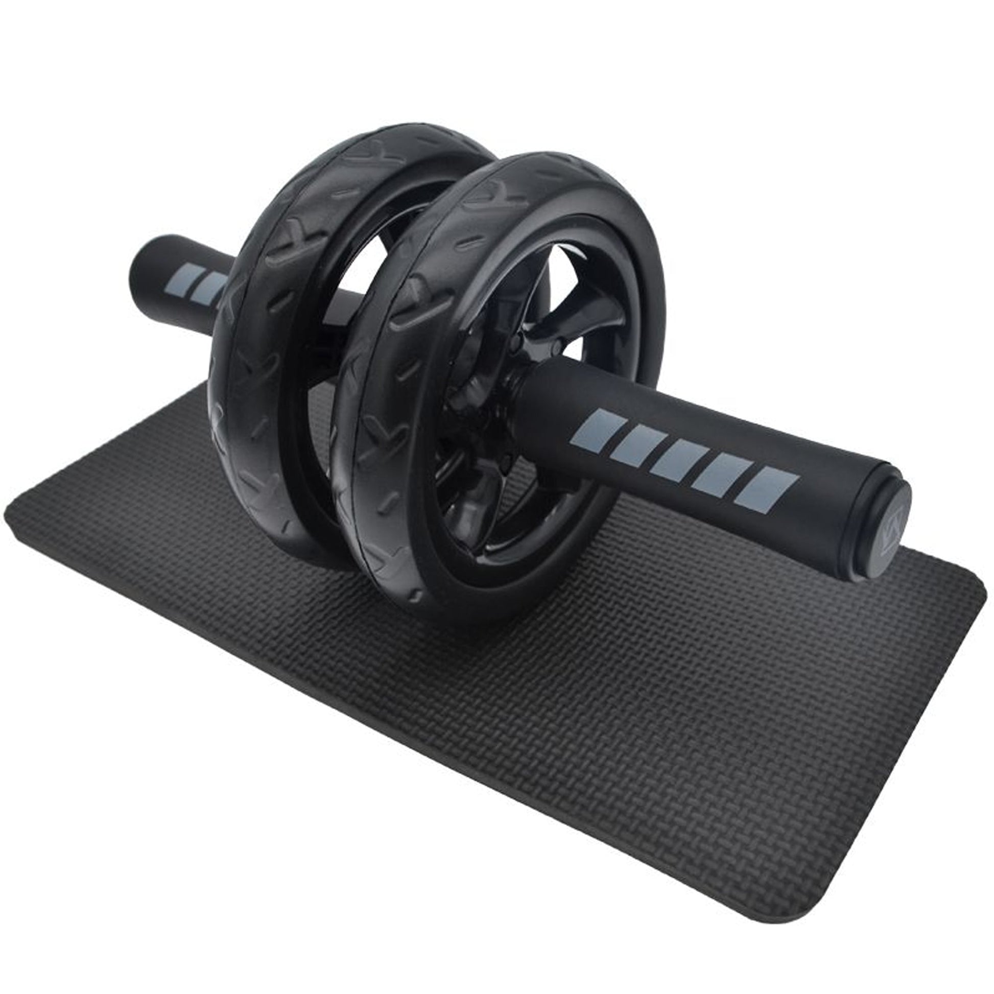 Double‑Wheel Ab Roller & Extra‑Thick Knee Pad – Ergonomic Core Strength Training Wheel, Non‑Slip Grip for Home Gym