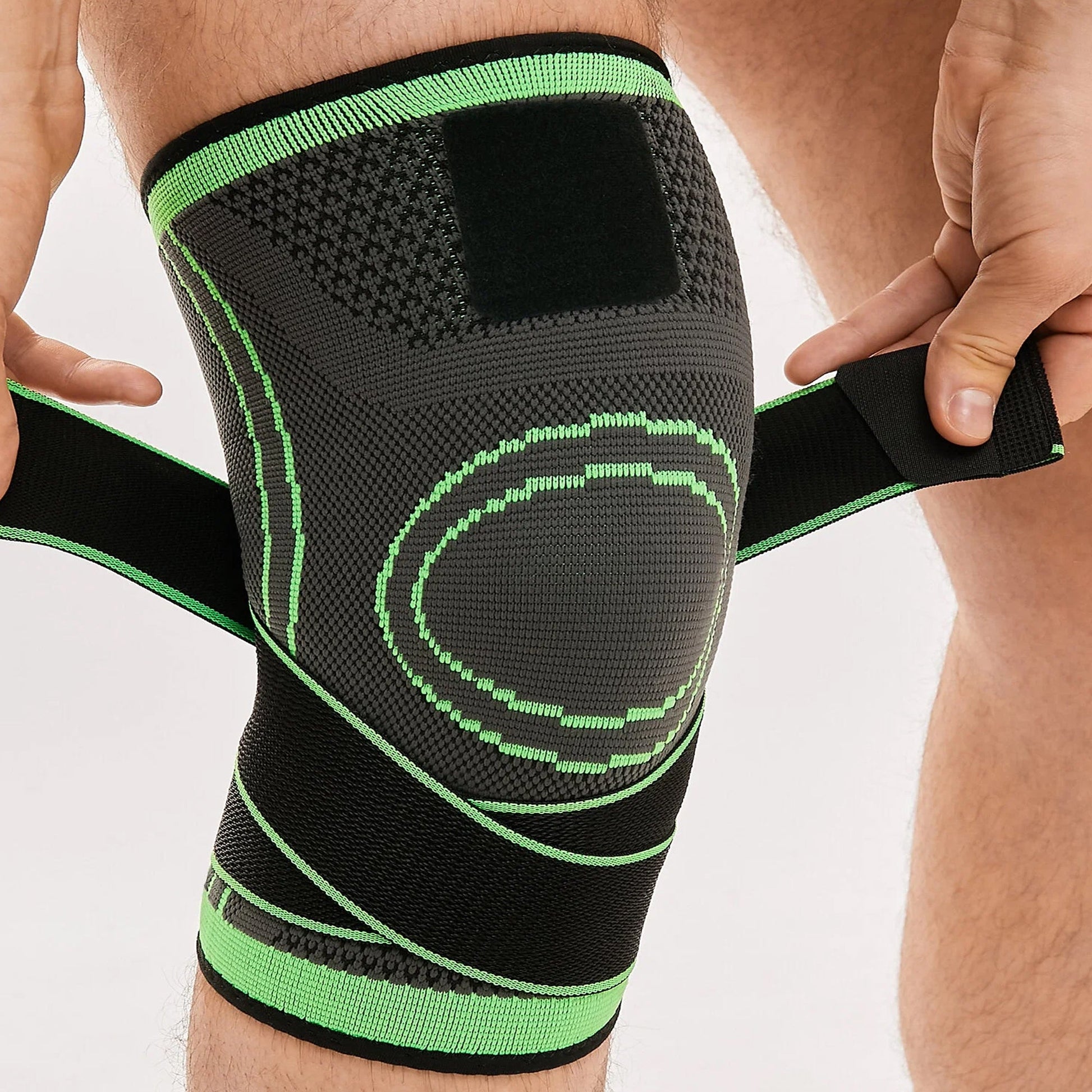 Knee Brace with Adjustable Strap, Neoprene Compression Support for ACL, Meniscus & Joint Pain Relief, Ideal for Running, Sports & Daily Home Fitness