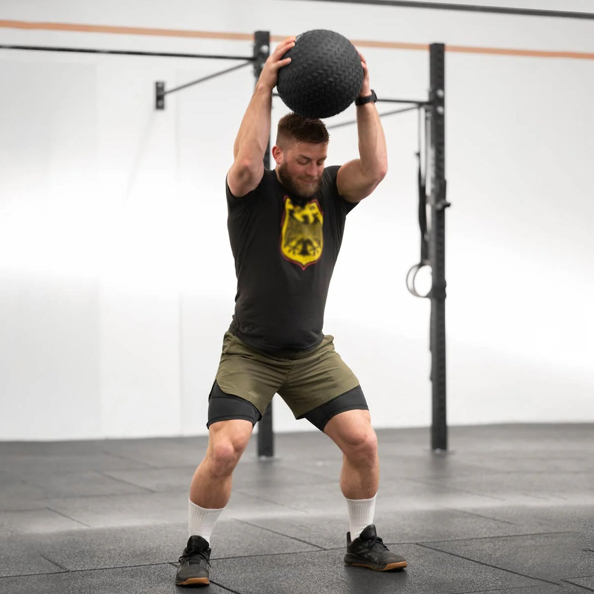Smash-Proof Slam Ball – Textured Rubber, No‑Bounce Power Ball for Core & Strength Workouts, Durable Grip Training Gear for Home & Garage Gyms