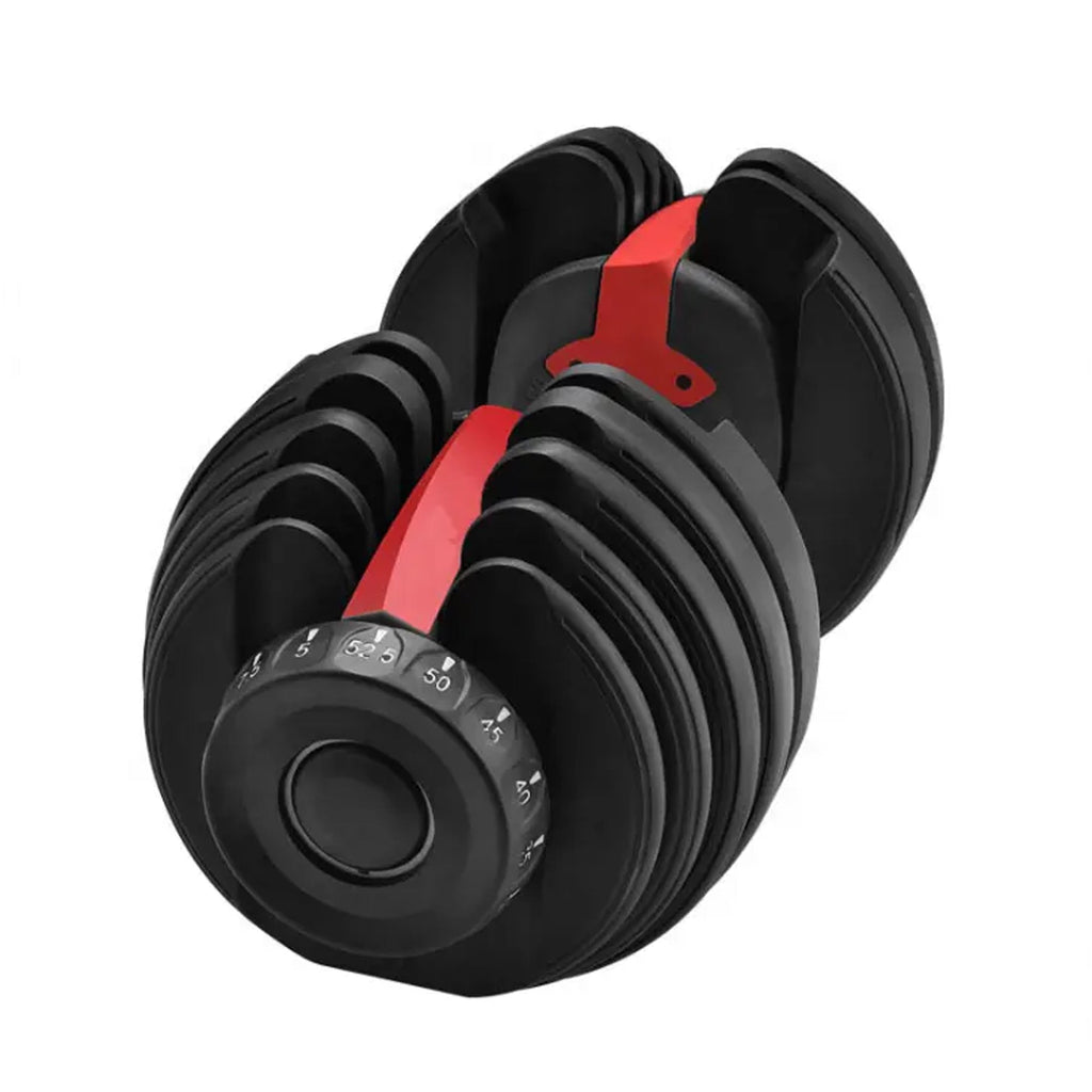 Adjustable Dumbbells 40 kg – Neoprene‑Coated Smart Dial Weights, Multi‑Grip Strength Training for Space‑Saving Home Gym