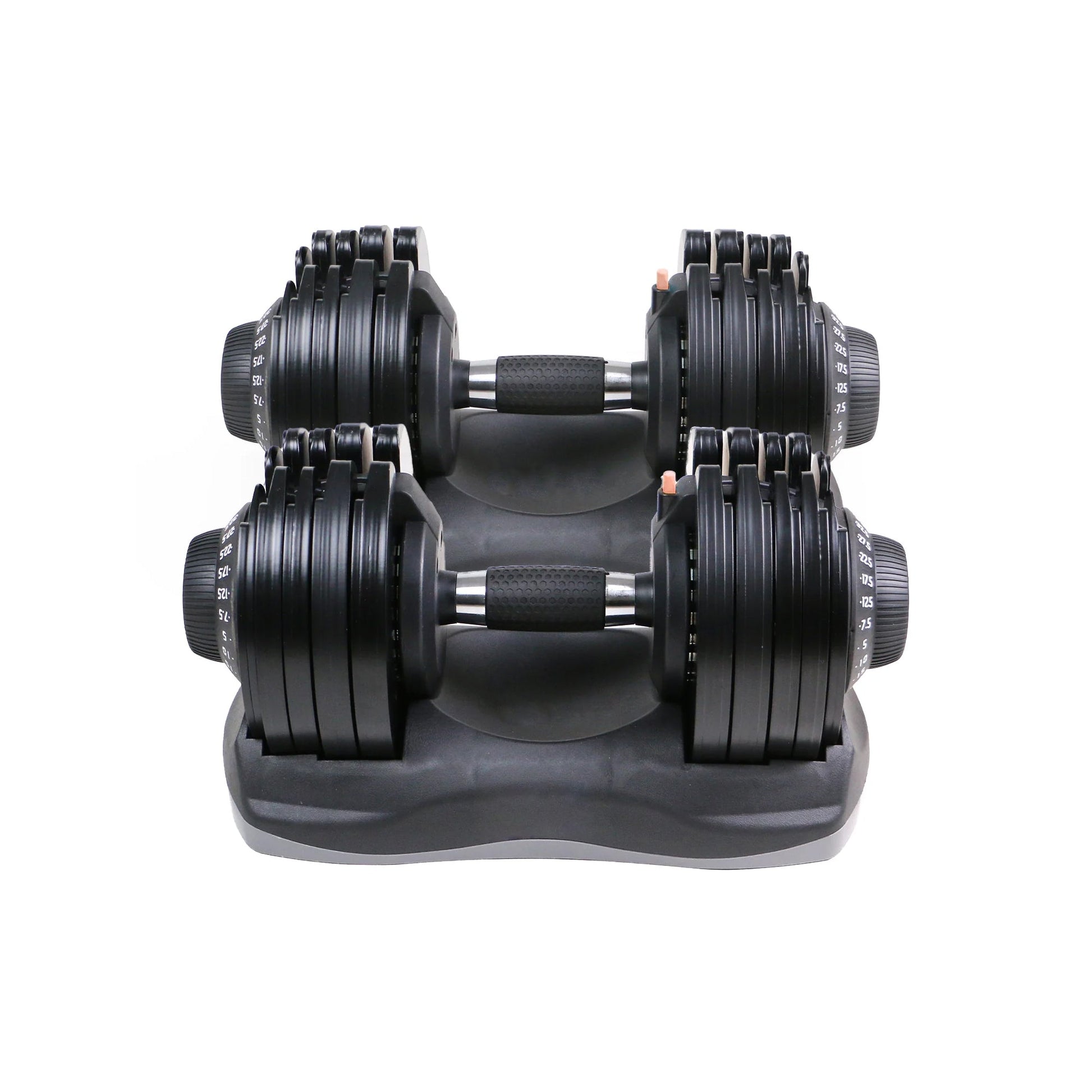 12-in-1 Adjustable Dumbbells Pair 32.5 kg – Compact Dial-Select Weights with Rubber Grip for Full-Body Home Workouts