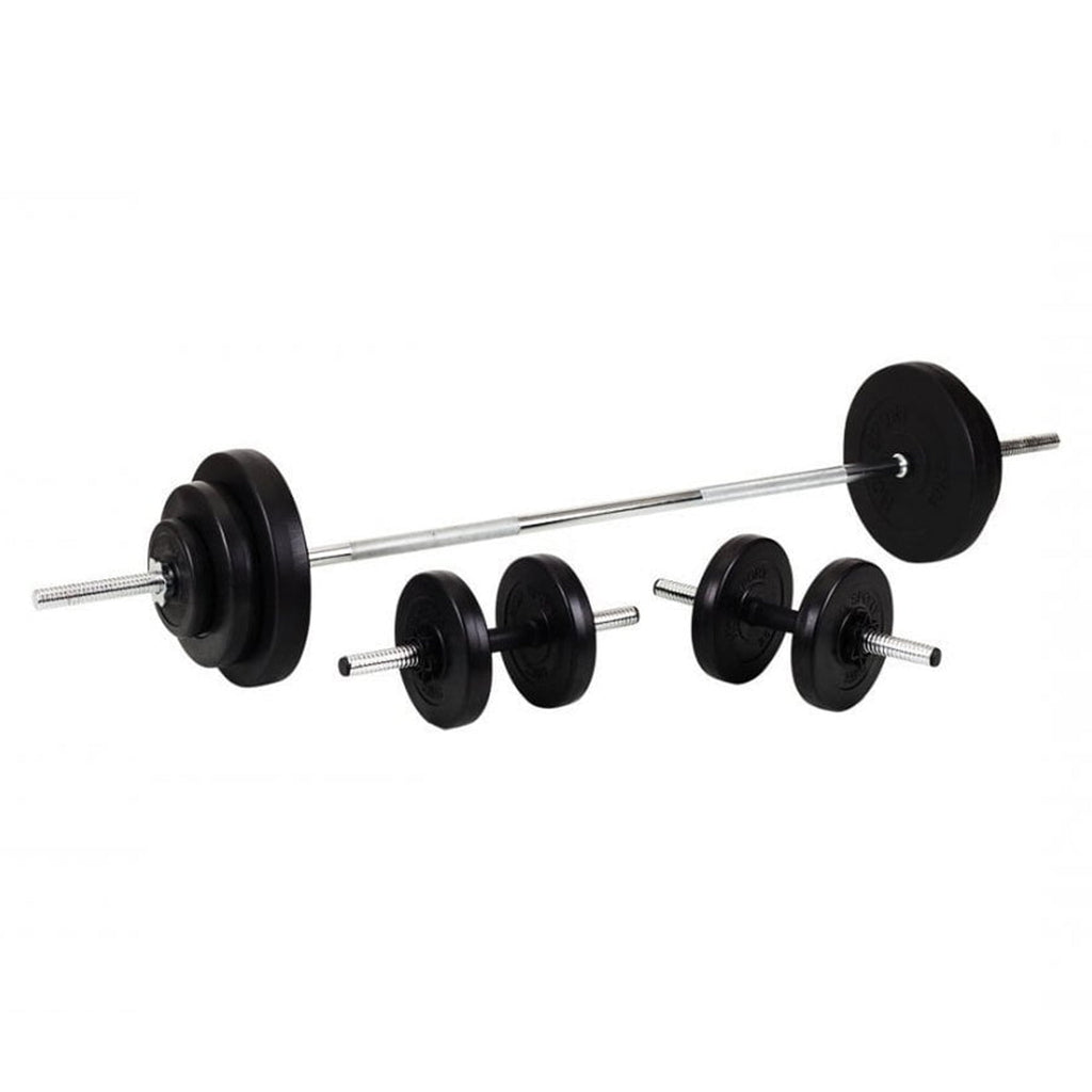 Cast Iron Adjustable Dumbbell & Barbell Set – 65 kg Weight Kit with Knurled Grip for Home Gym, Strength Training, Space‑Saving Fitness