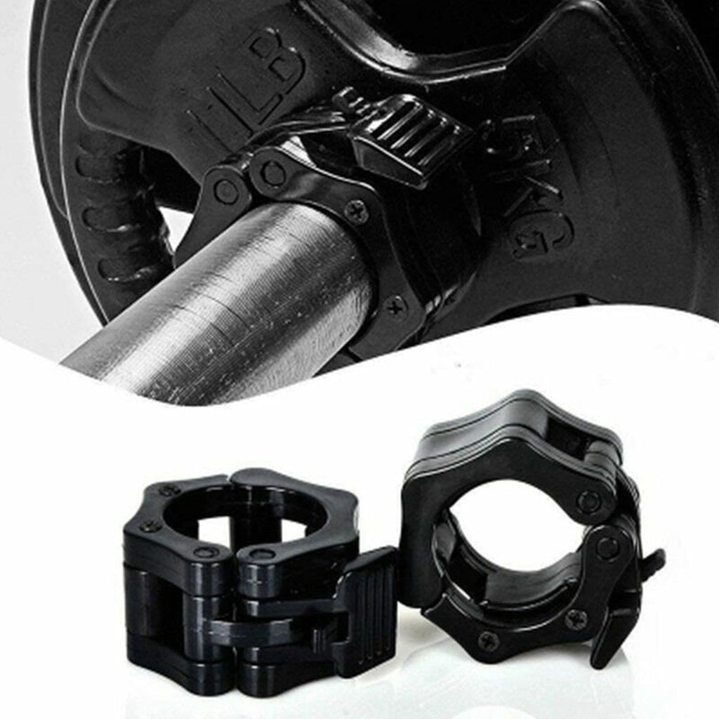 Quick-Lock Barbell Collars – 2" Olympic Weight Clips, Heavy-Duty ABS, Anti-Slip Rubber, Fast Lever Clamp for CrossFit & Home Gym Strength Training
