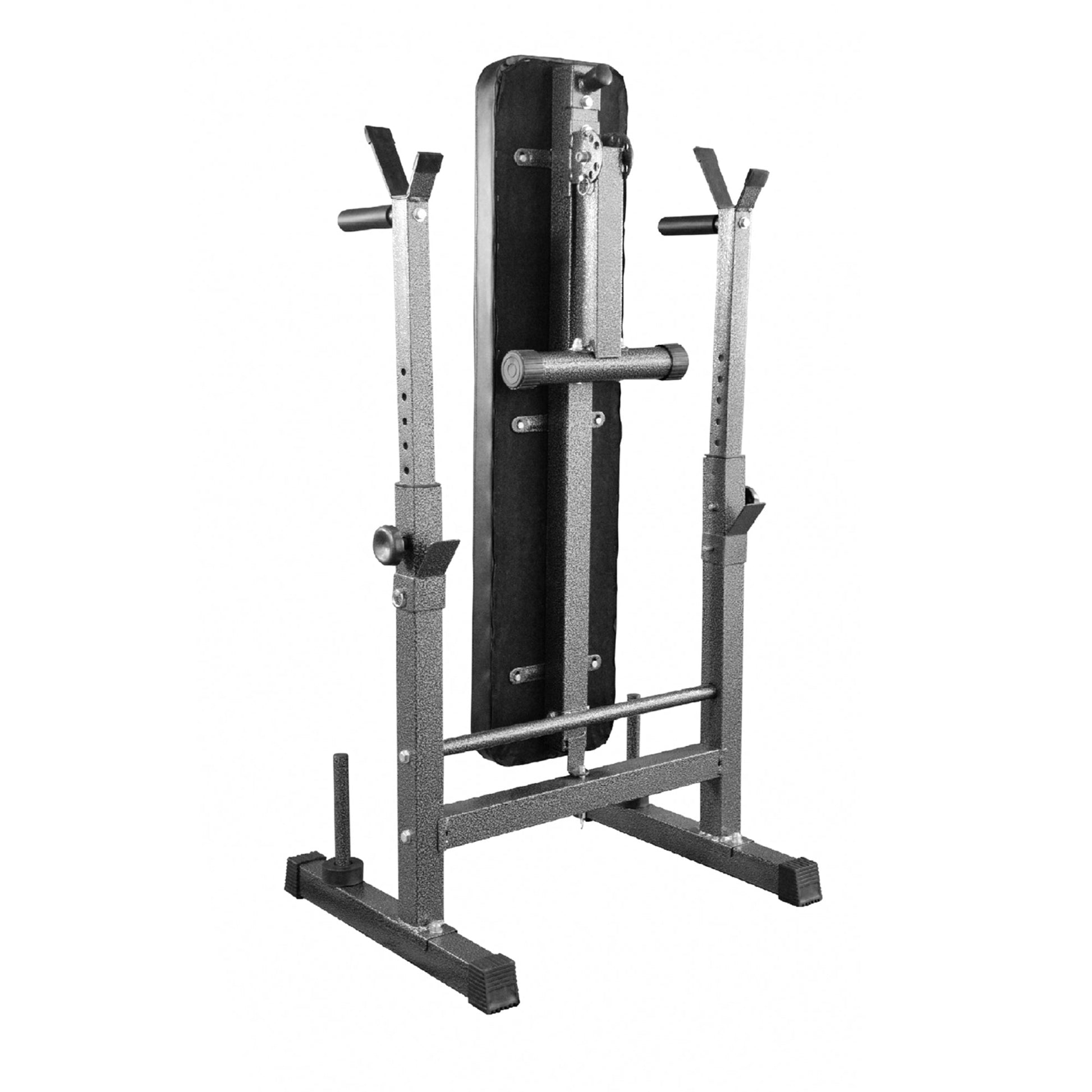 Foldable Adjustable Weight Bench with Barbell Rack & Dip Station – Heavy Duty Steel Frame for Full-Body Strength in Home Gym Spaces