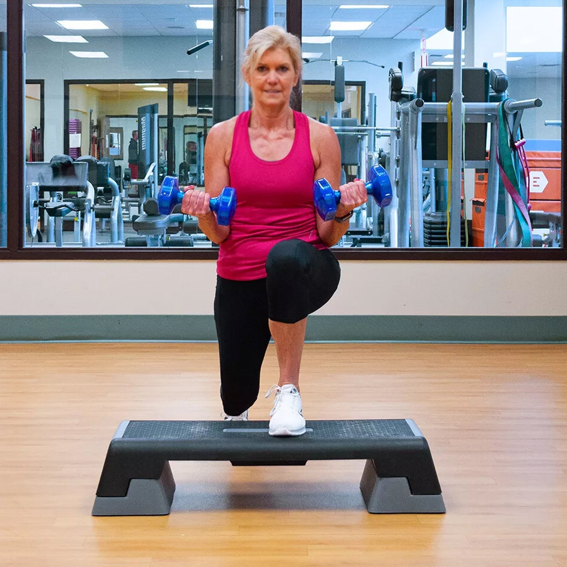 Adjustable Aerobic Stepper Platform – Multi-Height Step Board for Cardio, Yoga, and Full-Body Home Workouts