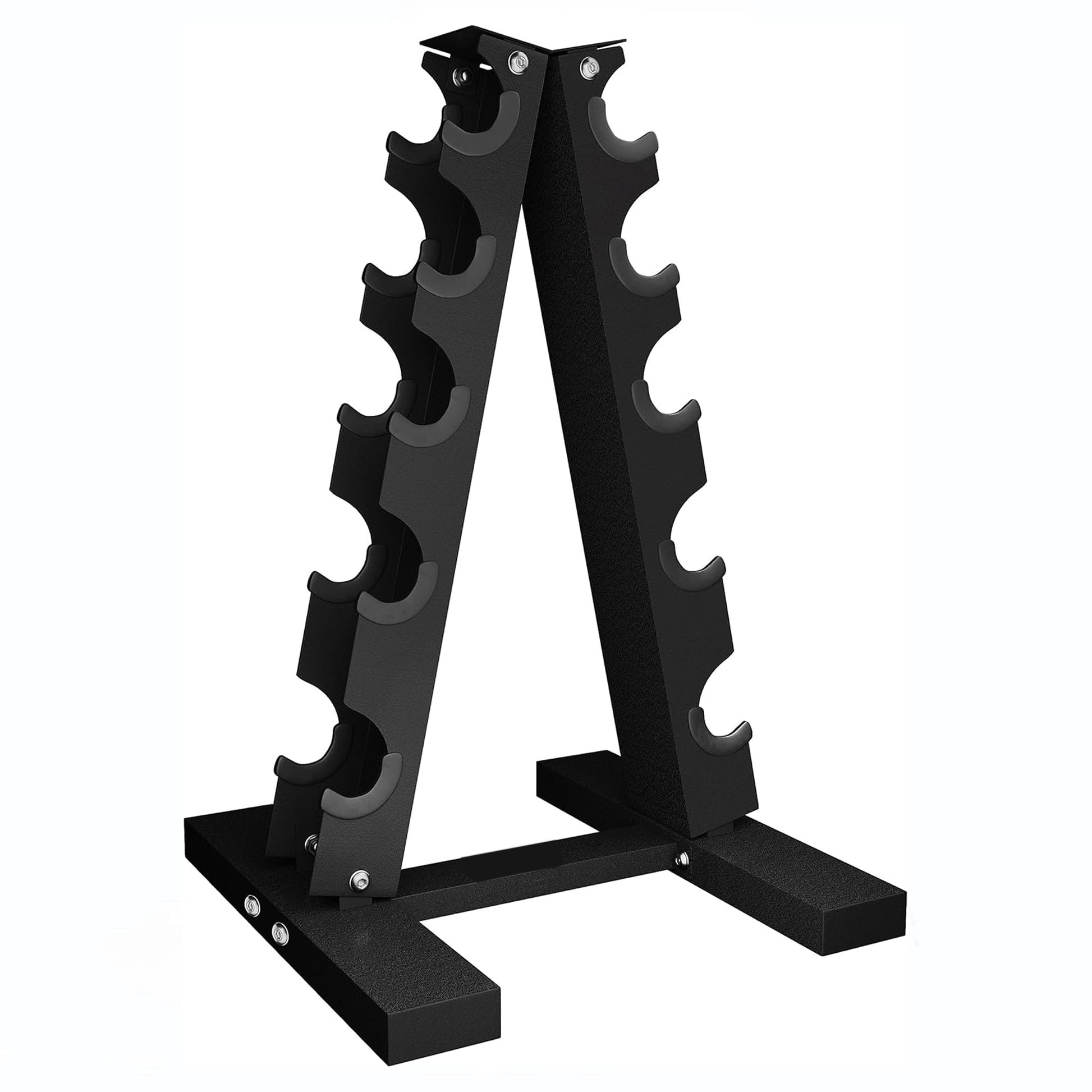 Space Saving Weight Rack – 3, 5 Tier Neoprene Dumbbell Tree Stand, Compact Storage Stand for Home Gym Setups