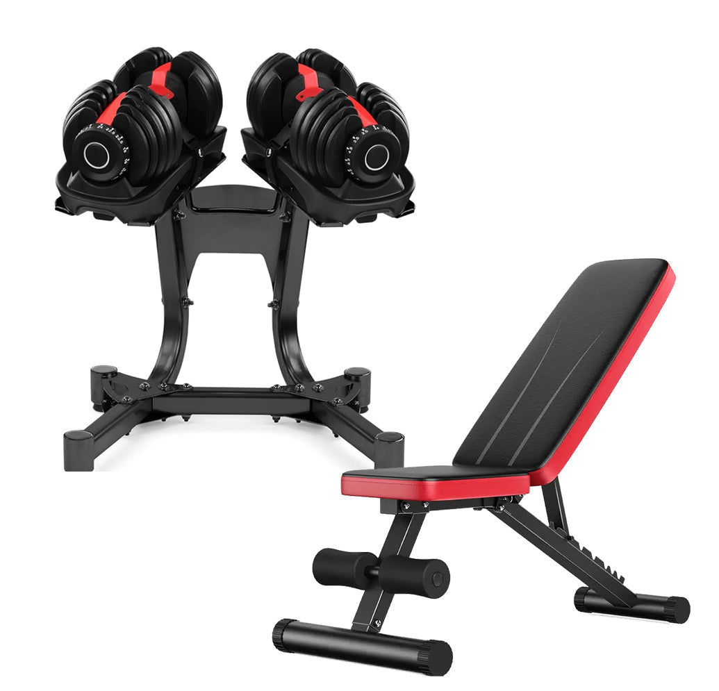 Adjustable Dumbbells 40 kg – Neoprene‑Coated Smart Dial Weights, Multi‑Grip Strength Training for Space‑Saving Home Gym
