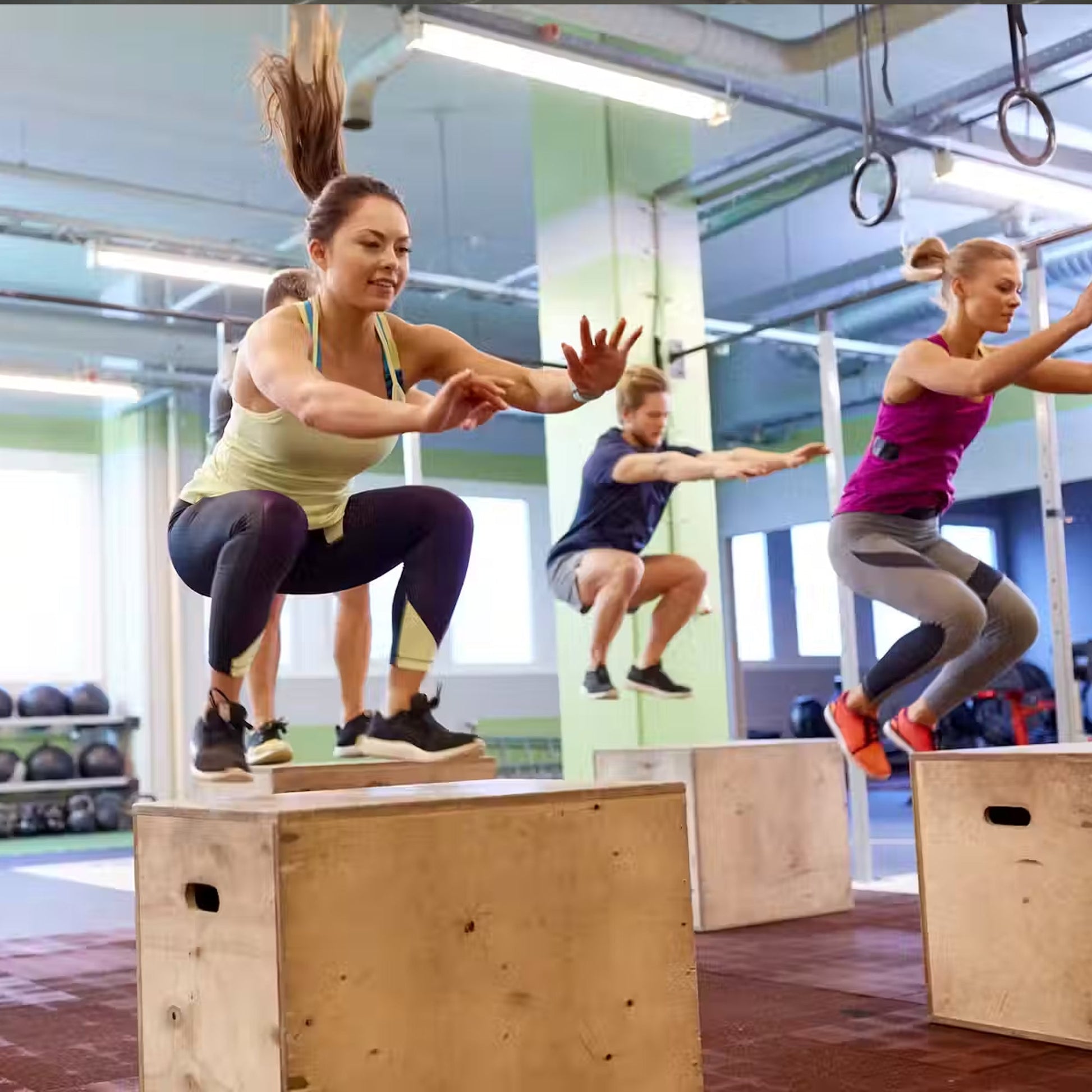 Train Smarter with 3-in-1 Wood Plyometric Box – Durable Puzzle-Lock Design, Non-Slip Grip, Adjustable Heights for Compact Home Gyms