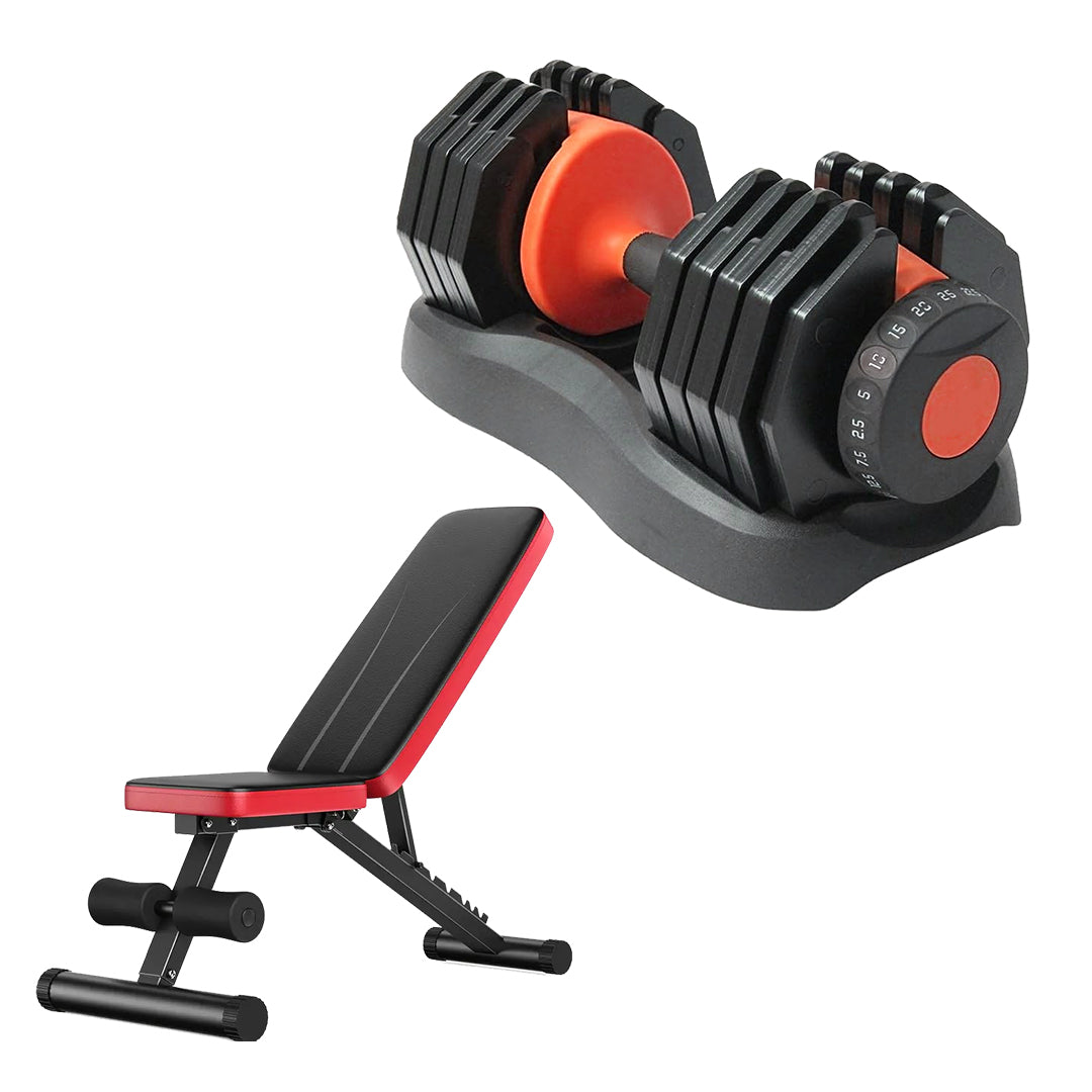 Adjustable Dumbbells 40 kg – Neoprene‑Coated Smart Dial Weights, Multi‑Grip Strength Training for Space‑Saving Home Gym