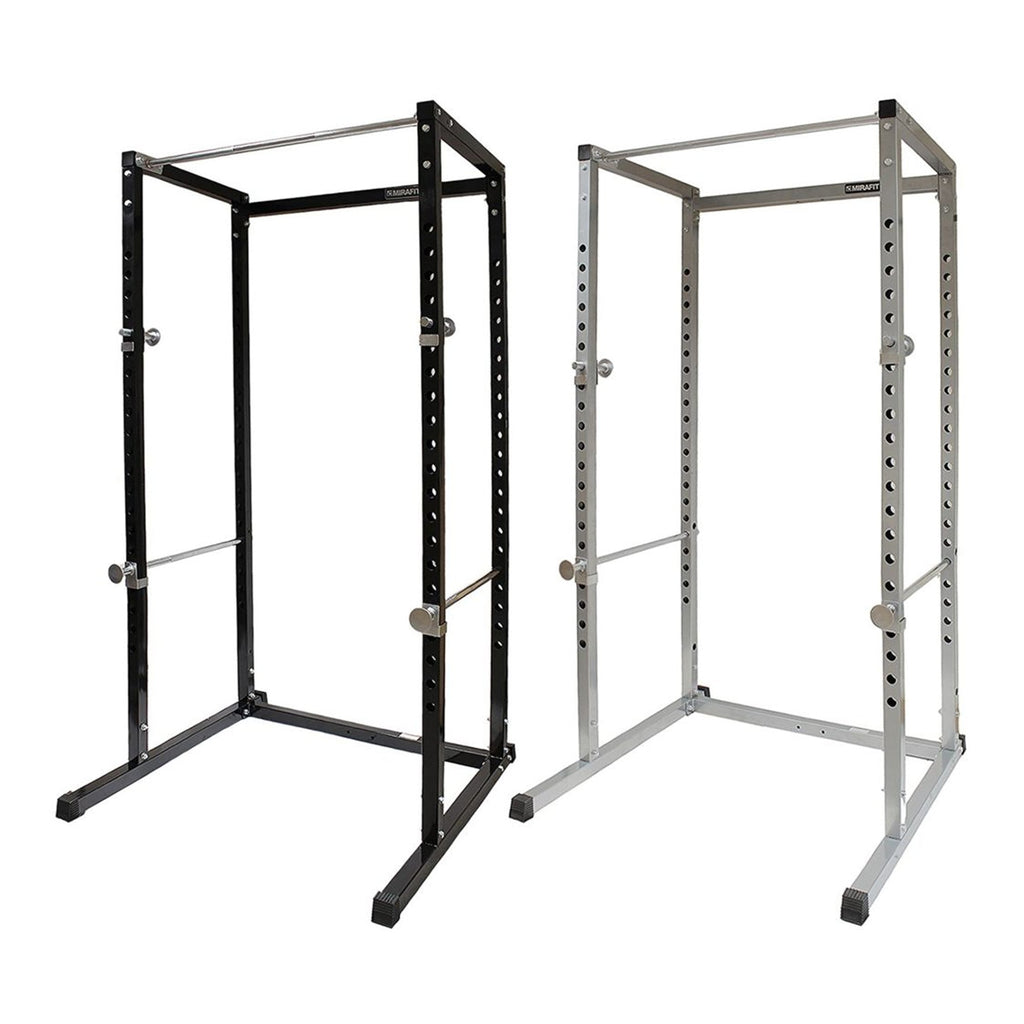 Heavy-Duty Steel Power Rack with Pull‑Up Bar & Adjustable J‑Hooks for Squats, Bench & Full‑Body Training – Commercial‑Grade Home Gym Cage