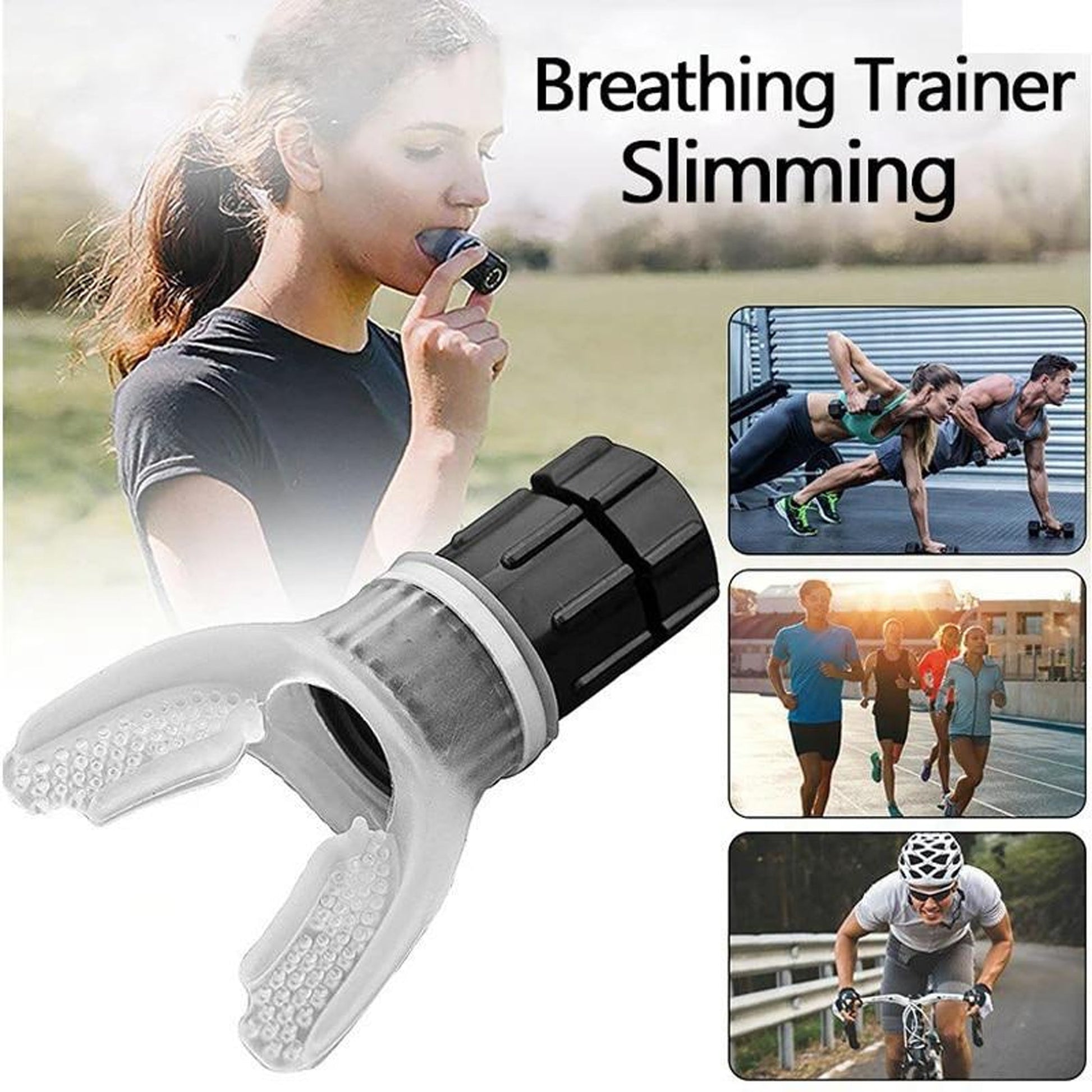 Portable Breathing Trainer | Lung Exerciser for Respiratory Therapy, Endurance & Lung Capacity Improvement