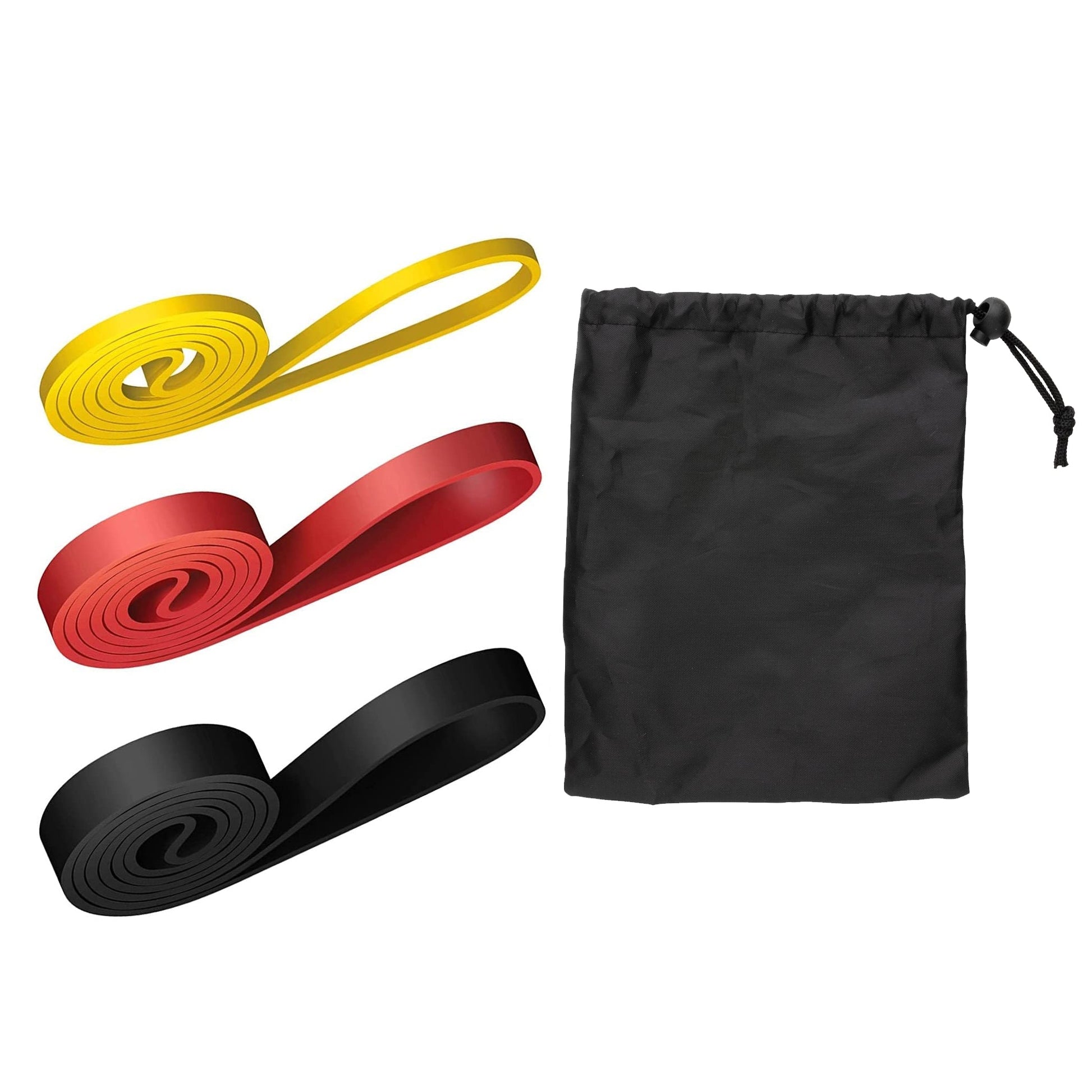 Exercise Resistance Bands – 5-Level Latex Set for Stretching, Pull-Up Support, Powerlifting & Total Body Fitness at Home