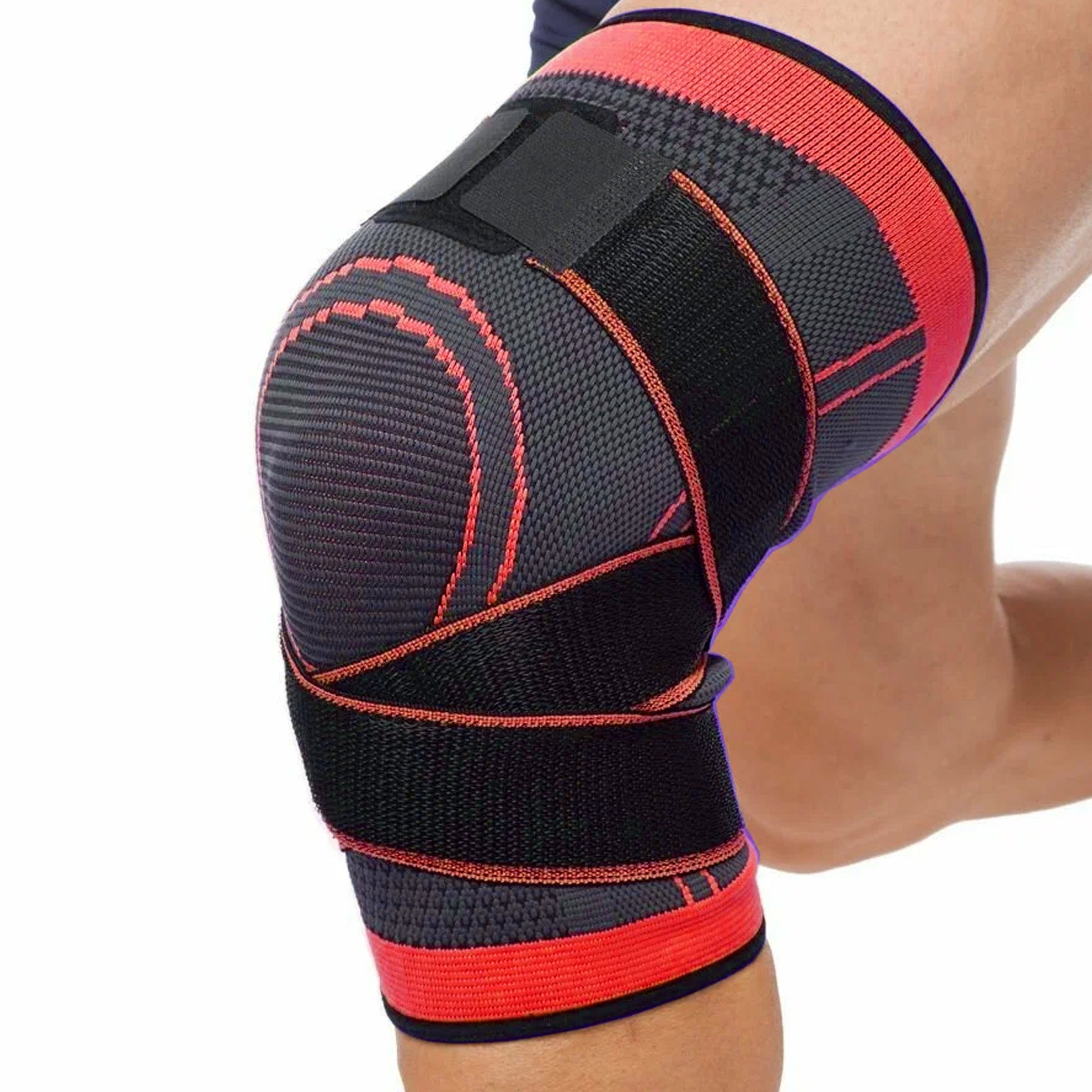Knee Brace with Adjustable Strap, Neoprene Compression Support for ACL, Meniscus & Joint Pain Relief, Ideal for Running, Sports & Daily Home Fitness