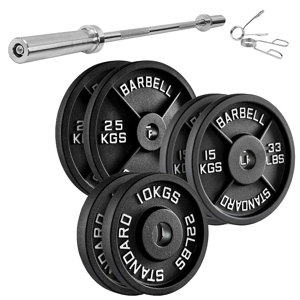Heavy Duty Cast Iron Weight Plates – Strength Discs, Durable for Weightlifting & Dumbbell Training, Ideal for Home Gym