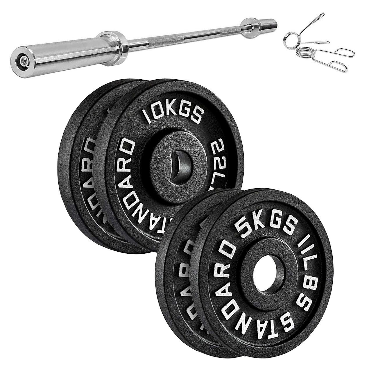 Heavy Duty Cast Iron Weight Plates – Strength Discs, Durable for Weightlifting & Dumbbell Training, Ideal for Home Gym