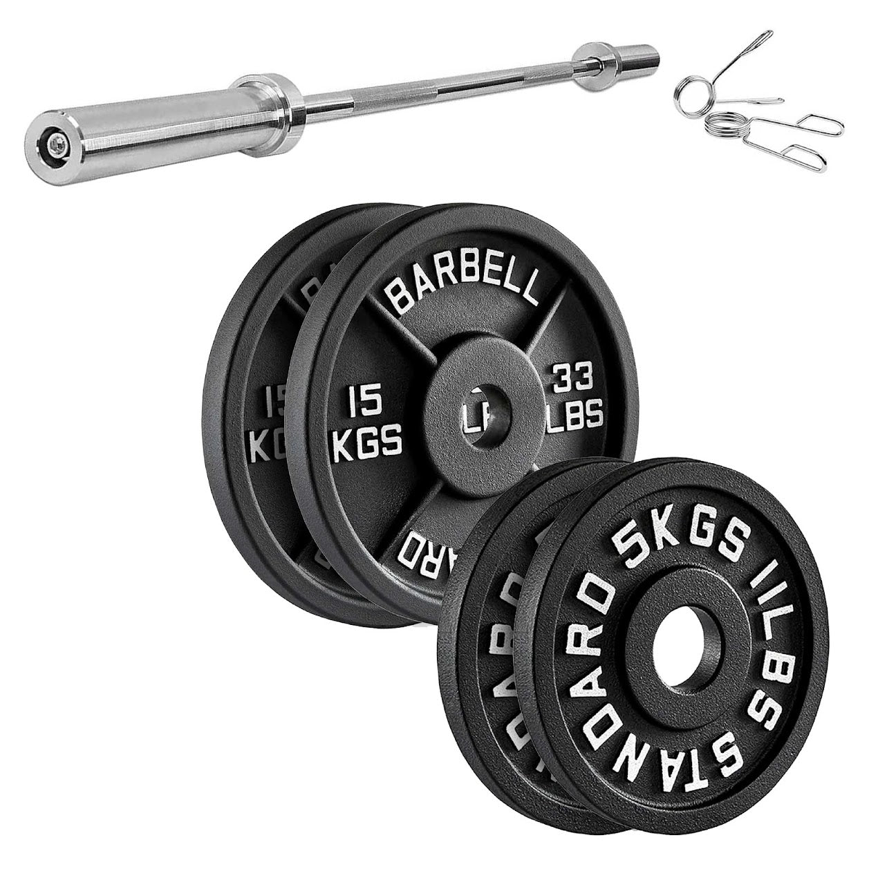 Heavy Duty Cast Iron Weight Plates – Strength Discs, Durable for Weightlifting & Dumbbell Training, Ideal for Home Gym