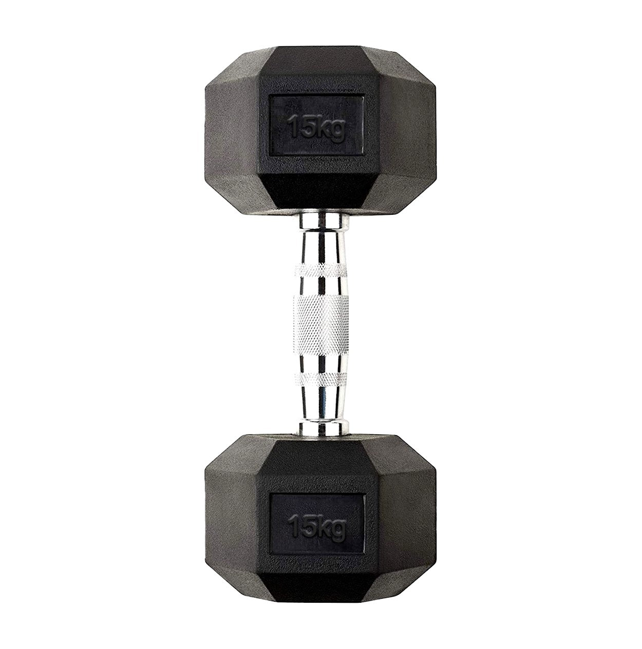 Hex Dumbbells Pairs & Sets (2.5kg–60kg) – Rubber-Coated, Anti-Roll, Knurled Steel Grip – Strength Training Weights for Home Gym or Studio