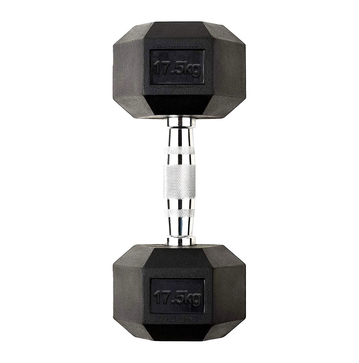 Hex Dumbbells Pairs & Sets (2.5kg–60kg) – Rubber-Coated, Anti-Roll, Knurled Steel Grip – Strength Training Weights for Home Gym or Studio