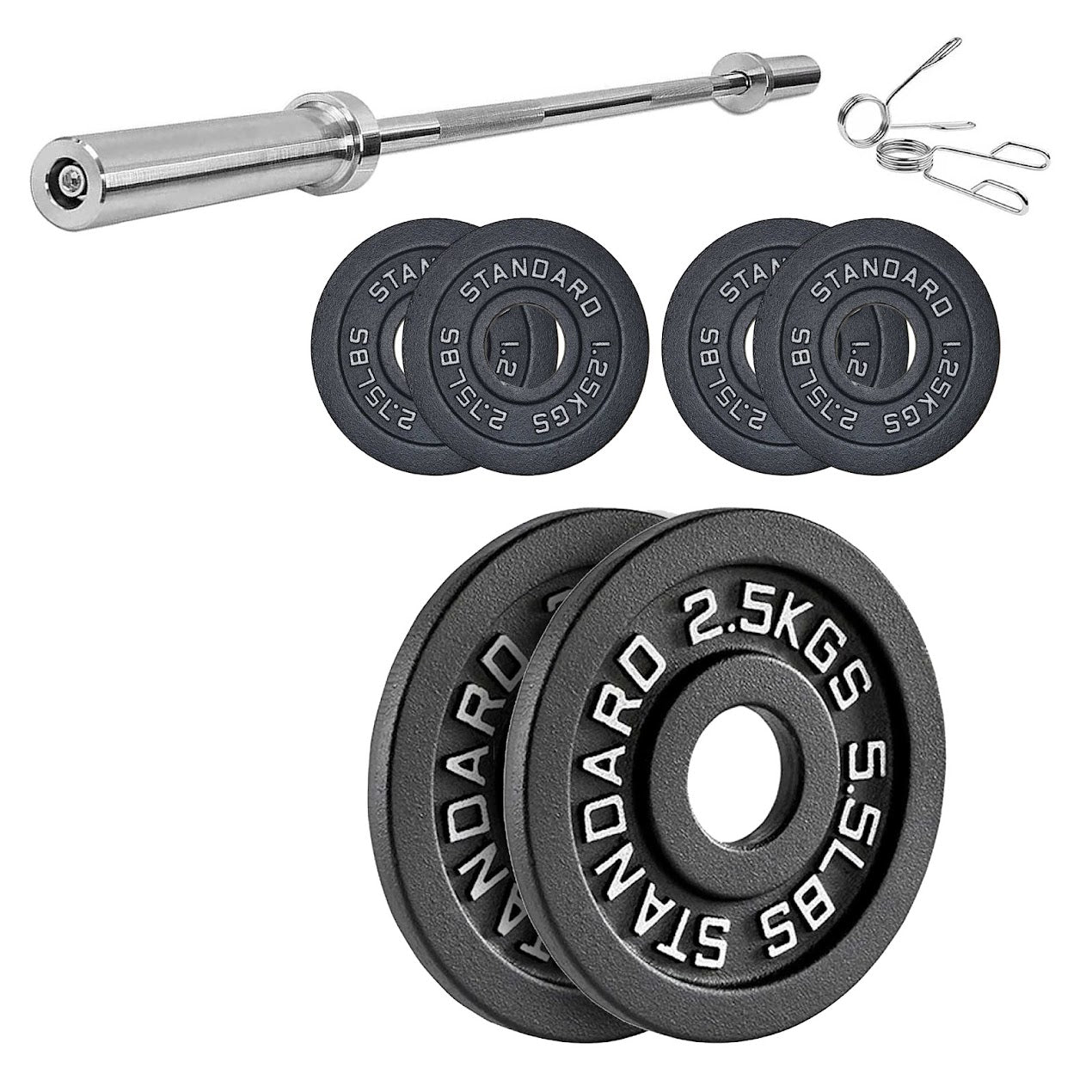 Heavy Duty Cast Iron Weight Plates – Strength Discs, Durable for Weightlifting & Dumbbell Training, Ideal for Home Gym