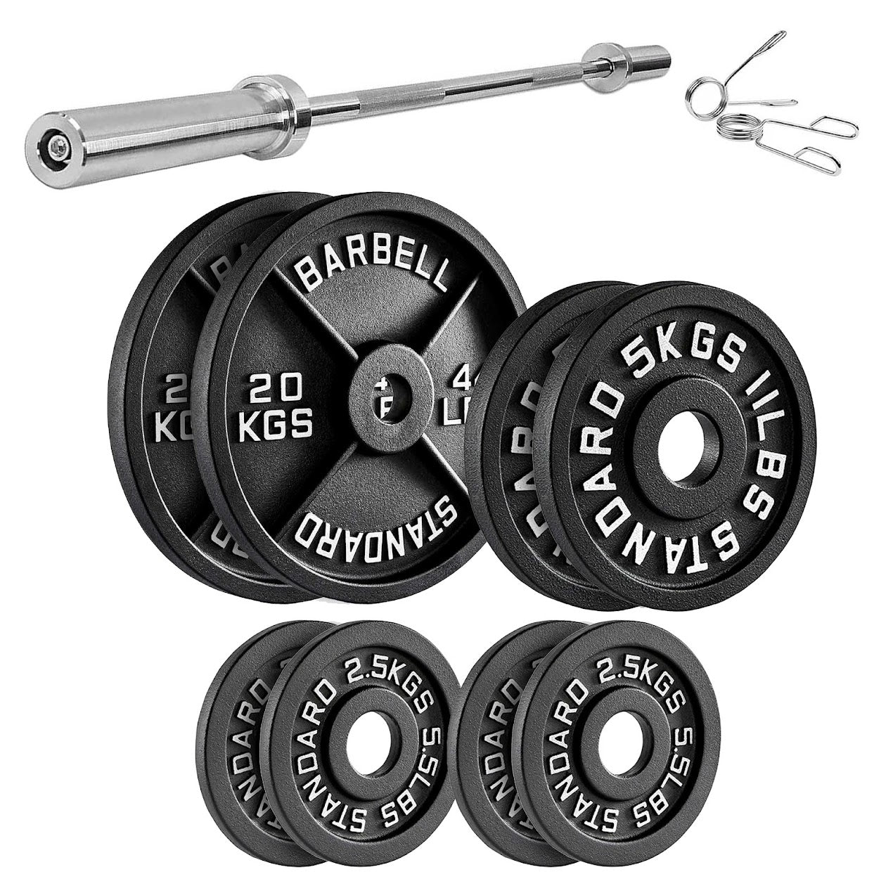 Heavy Duty Cast Iron Weight Plates – Strength Discs, Durable for Weightlifting & Dumbbell Training, Ideal for Home Gym