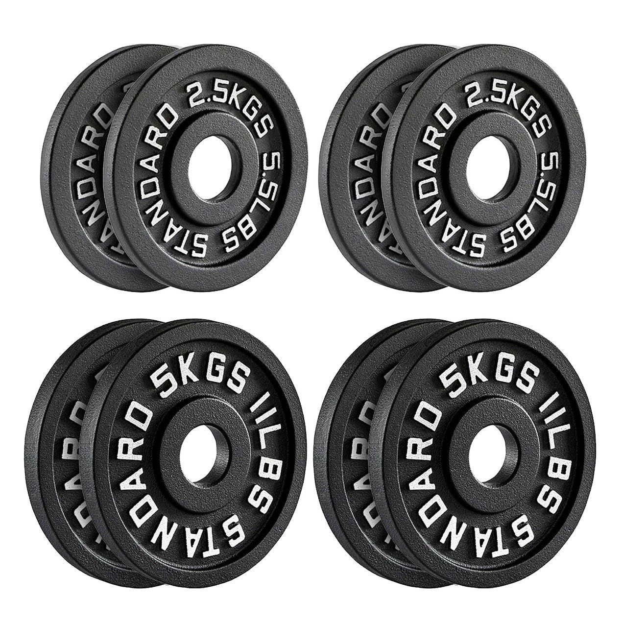 Heavy Duty Cast Iron Weight Plates – Strength Discs, Durable for Weightlifting & Dumbbell Training, Ideal for Home Gym