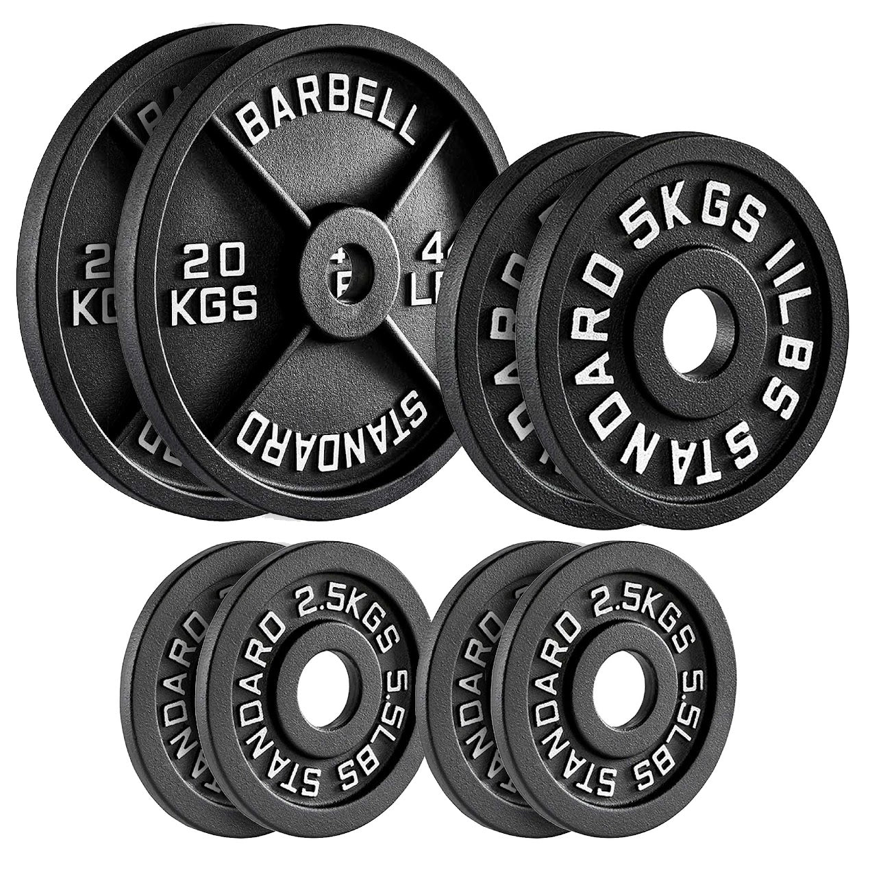 Heavy Duty Cast Iron Weight Plates – Strength Discs, Durable for Weightlifting & Dumbbell Training, Ideal for Home Gym